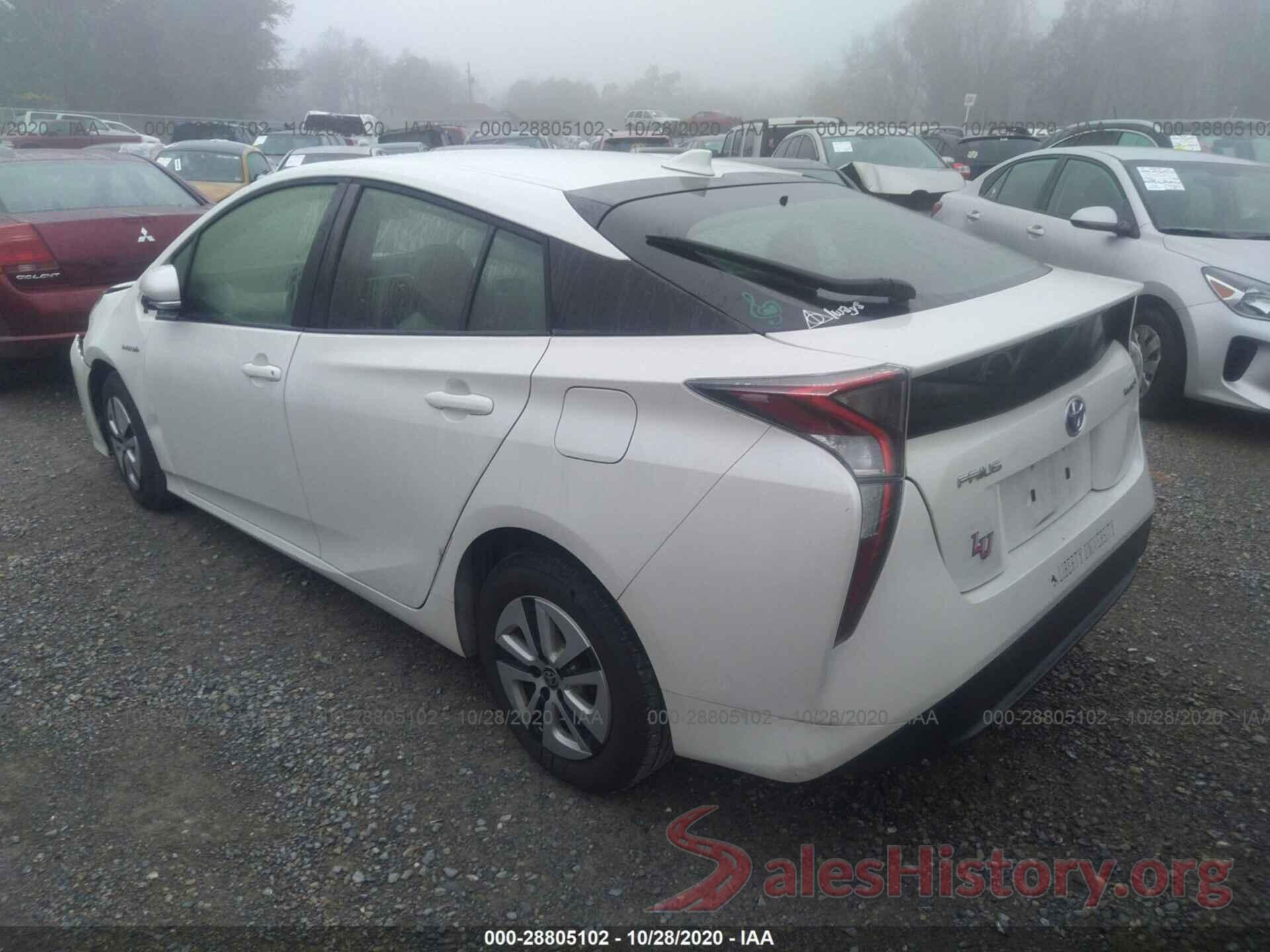 JTDKARFU1G3005785 2016 TOYOTA PRIUS