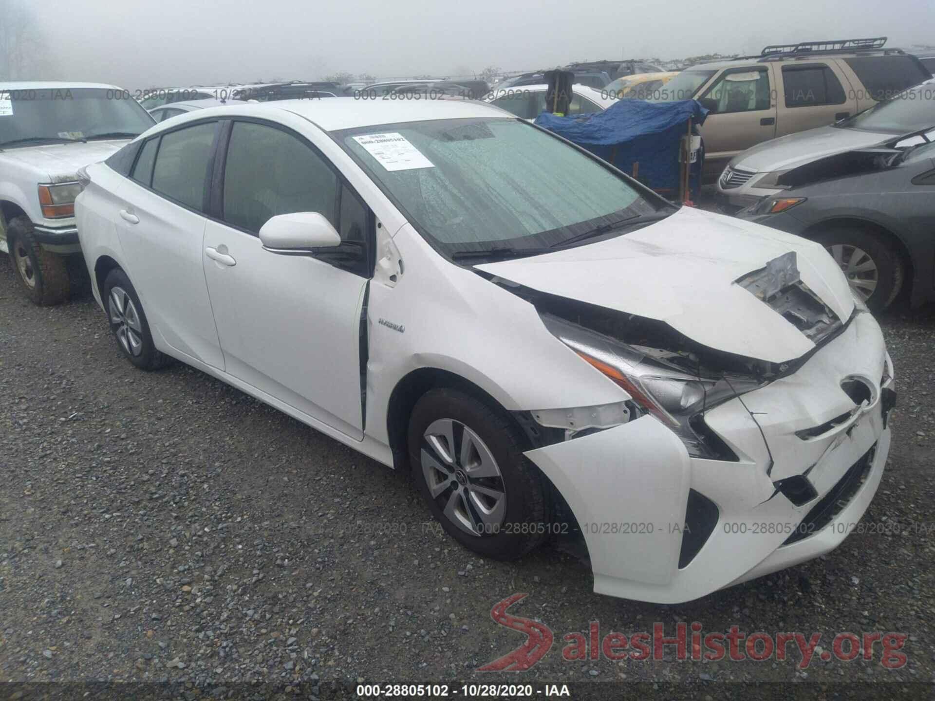 JTDKARFU1G3005785 2016 TOYOTA PRIUS