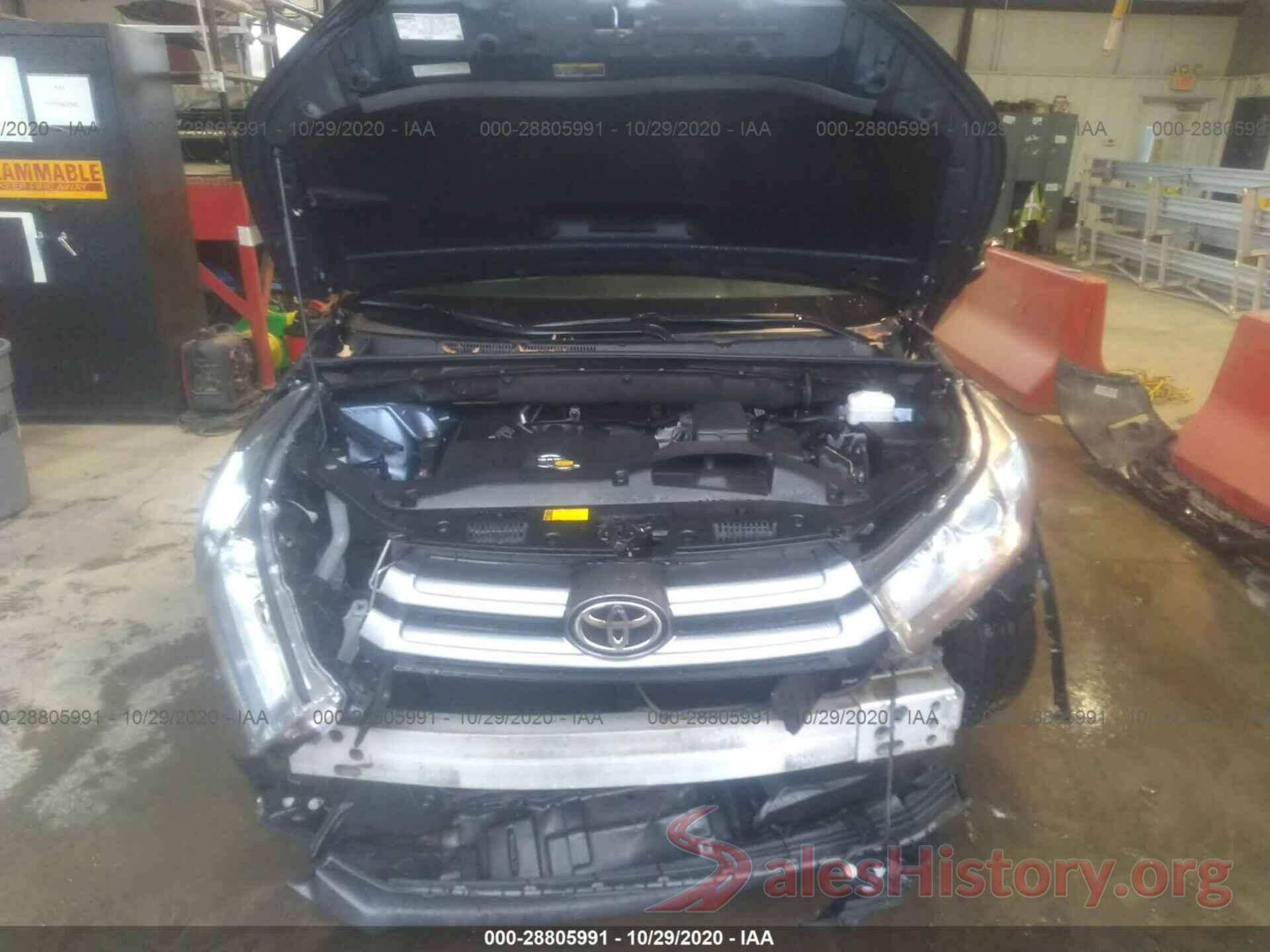 5TDBZRFH5HS399416 2017 TOYOTA HIGHLANDER