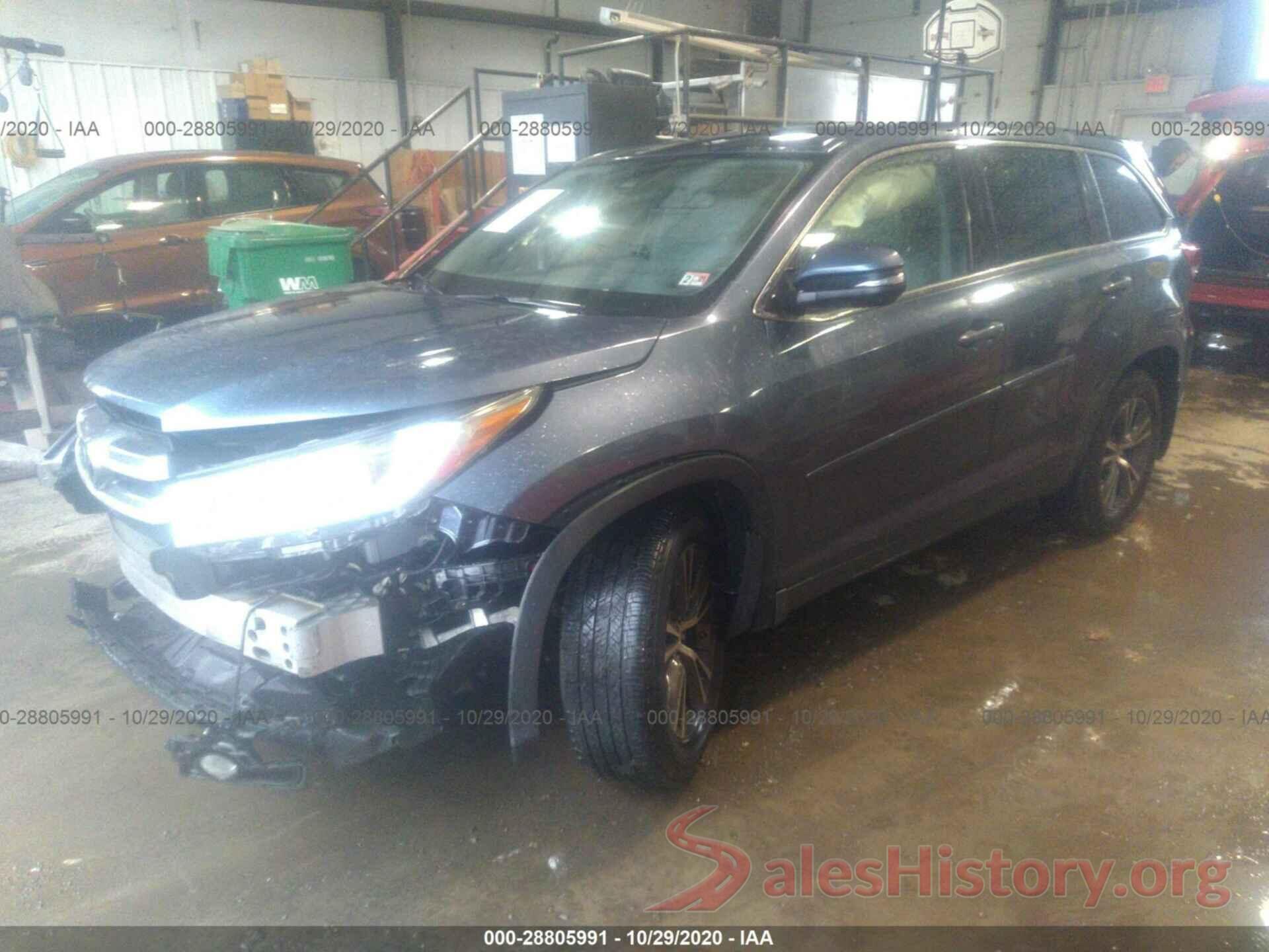 5TDBZRFH5HS399416 2017 TOYOTA HIGHLANDER