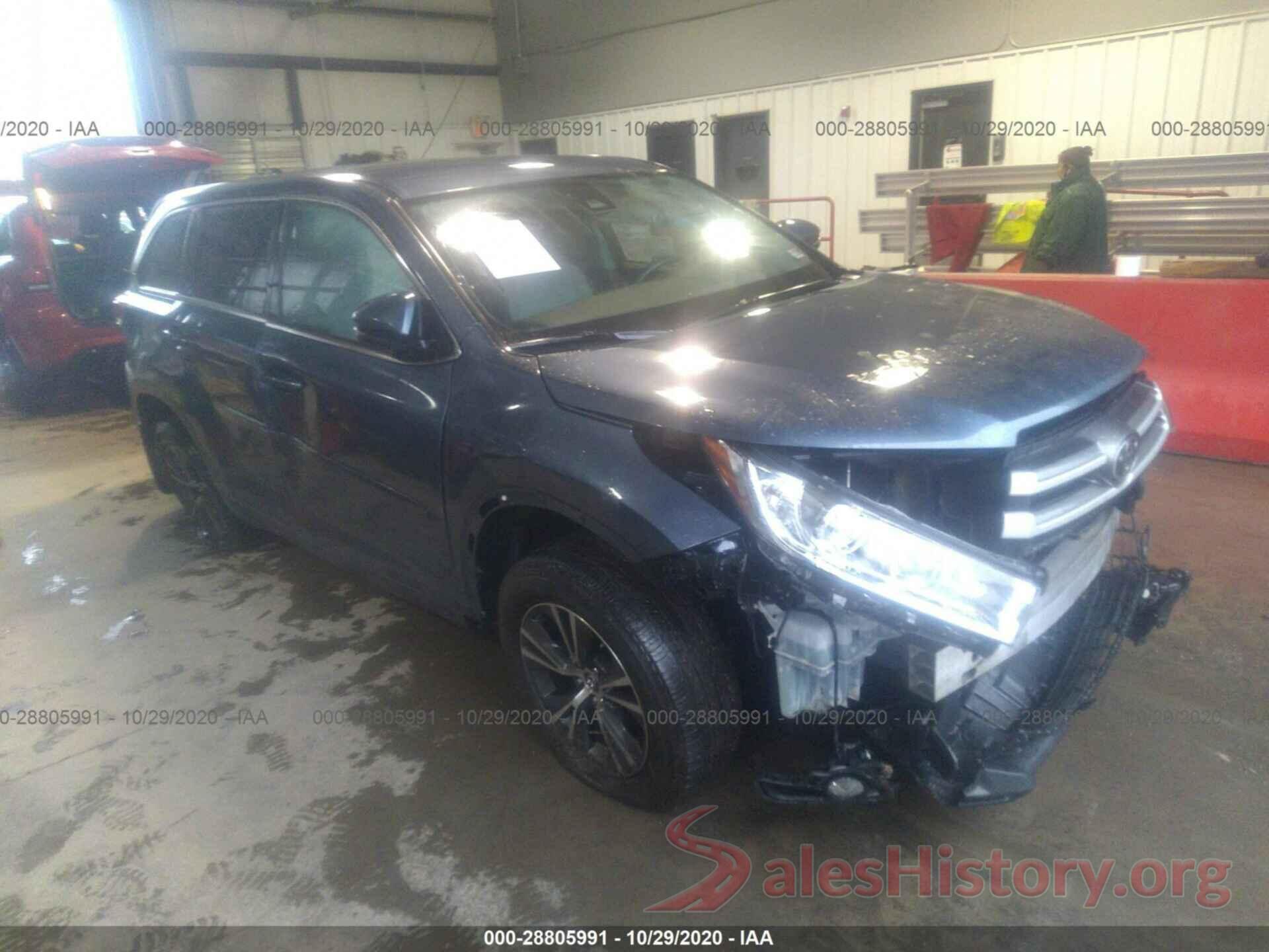 5TDBZRFH5HS399416 2017 TOYOTA HIGHLANDER