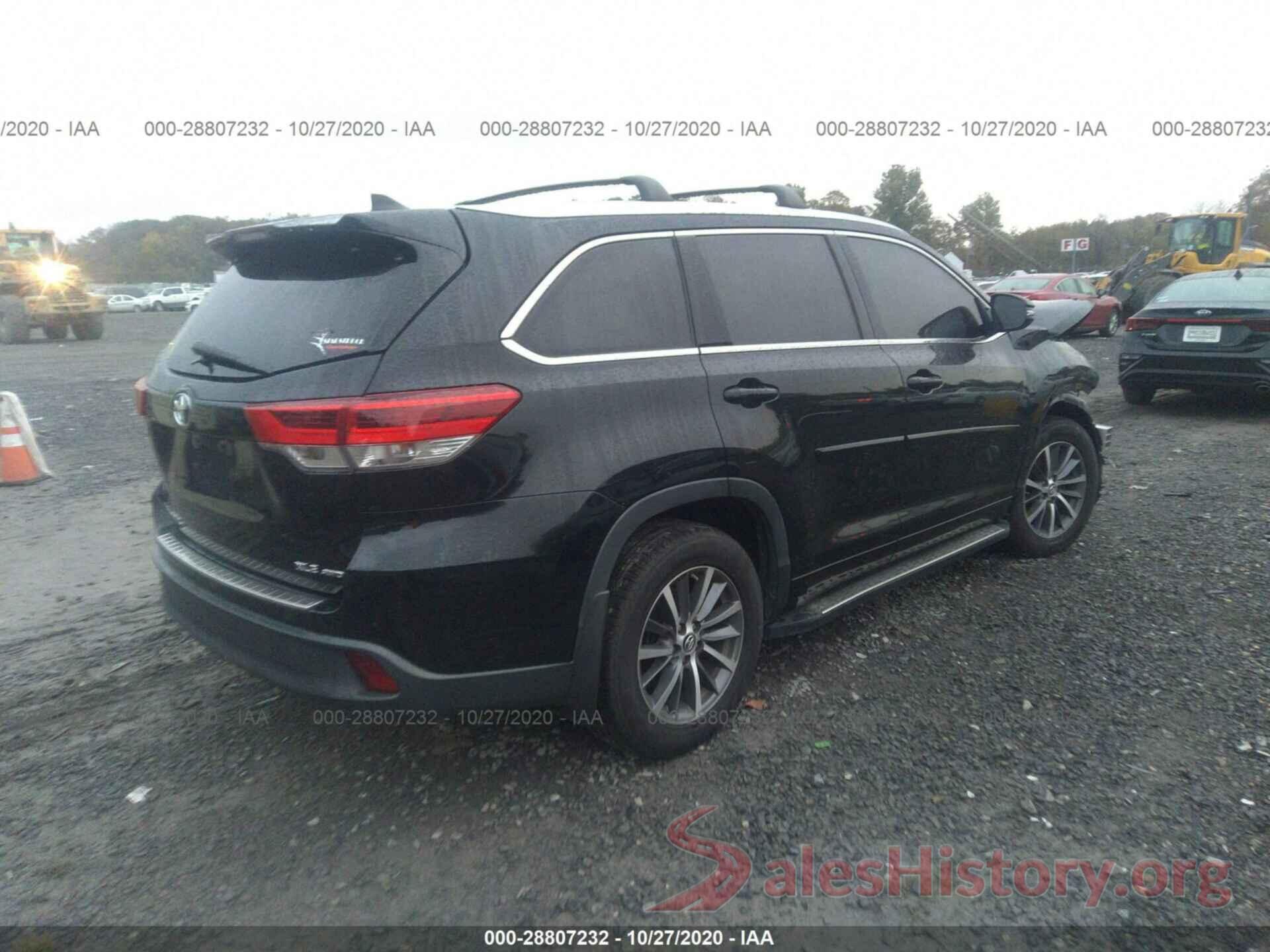 5TDJZRFH1HS378848 2017 TOYOTA HIGHLANDER