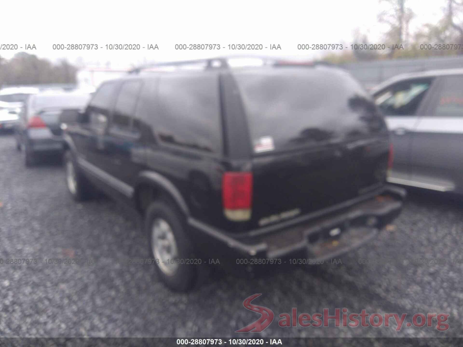 1GNDT13W92K208360 2002 CHEVROLET BLAZER