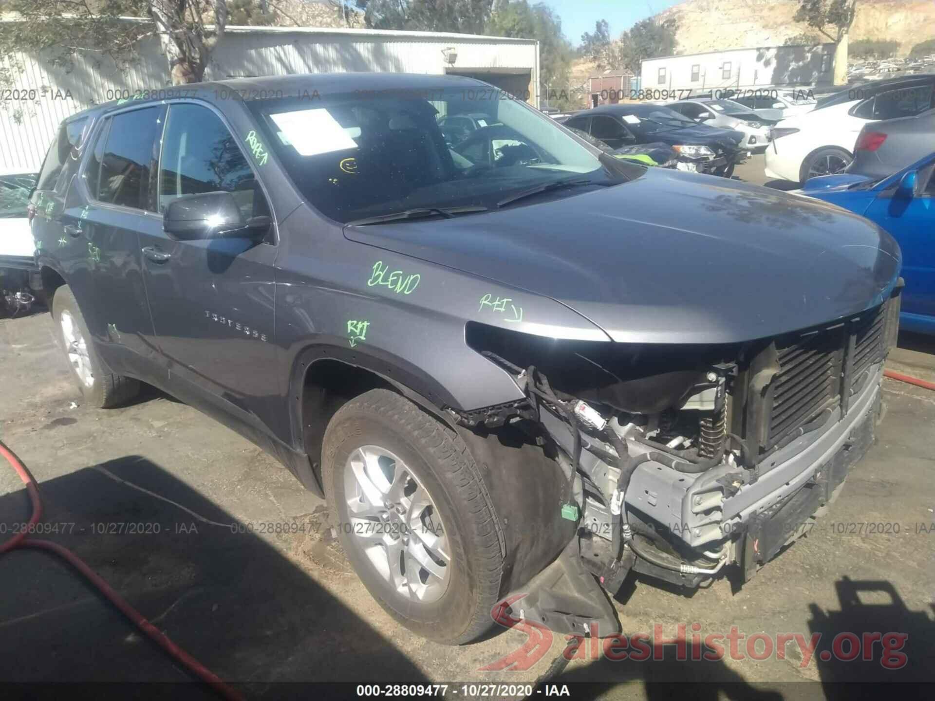 1GNERFKW8KJ221480 2019 CHEVROLET TRAVERSE