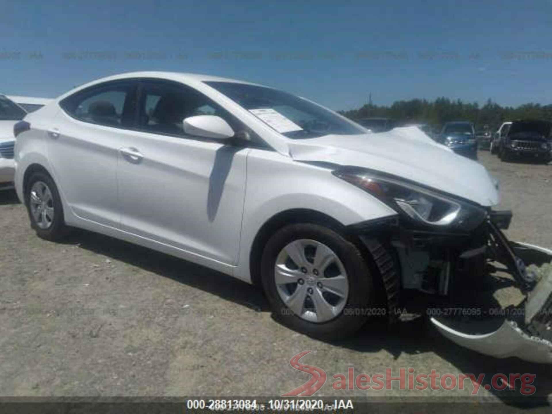 5NPDH4AE9GH680487 2016 HYUNDAI ELANTRA