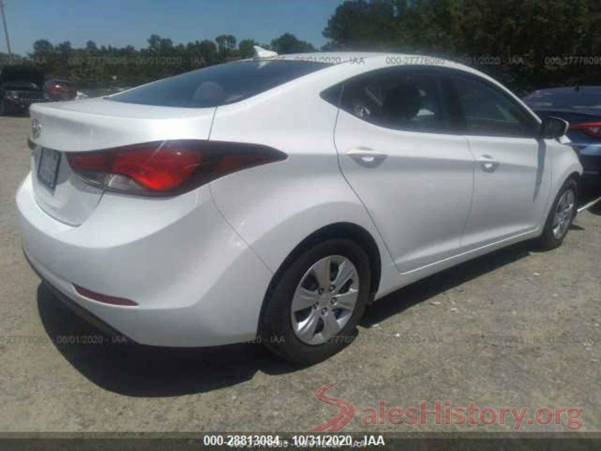 5NPDH4AE9GH680487 2016 HYUNDAI ELANTRA