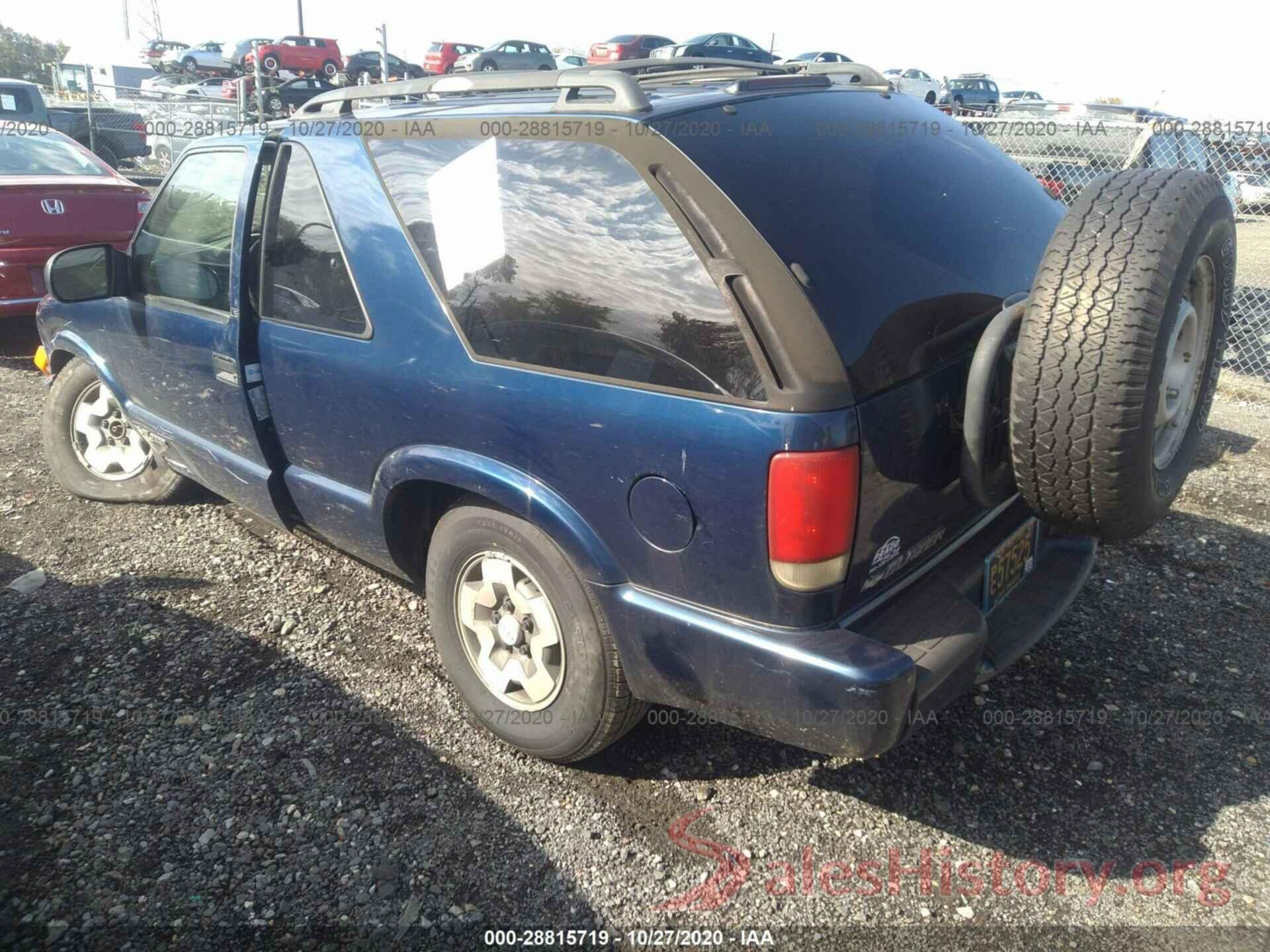 1GNCT18WX1K146762 2001 CHEVROLET BLAZER