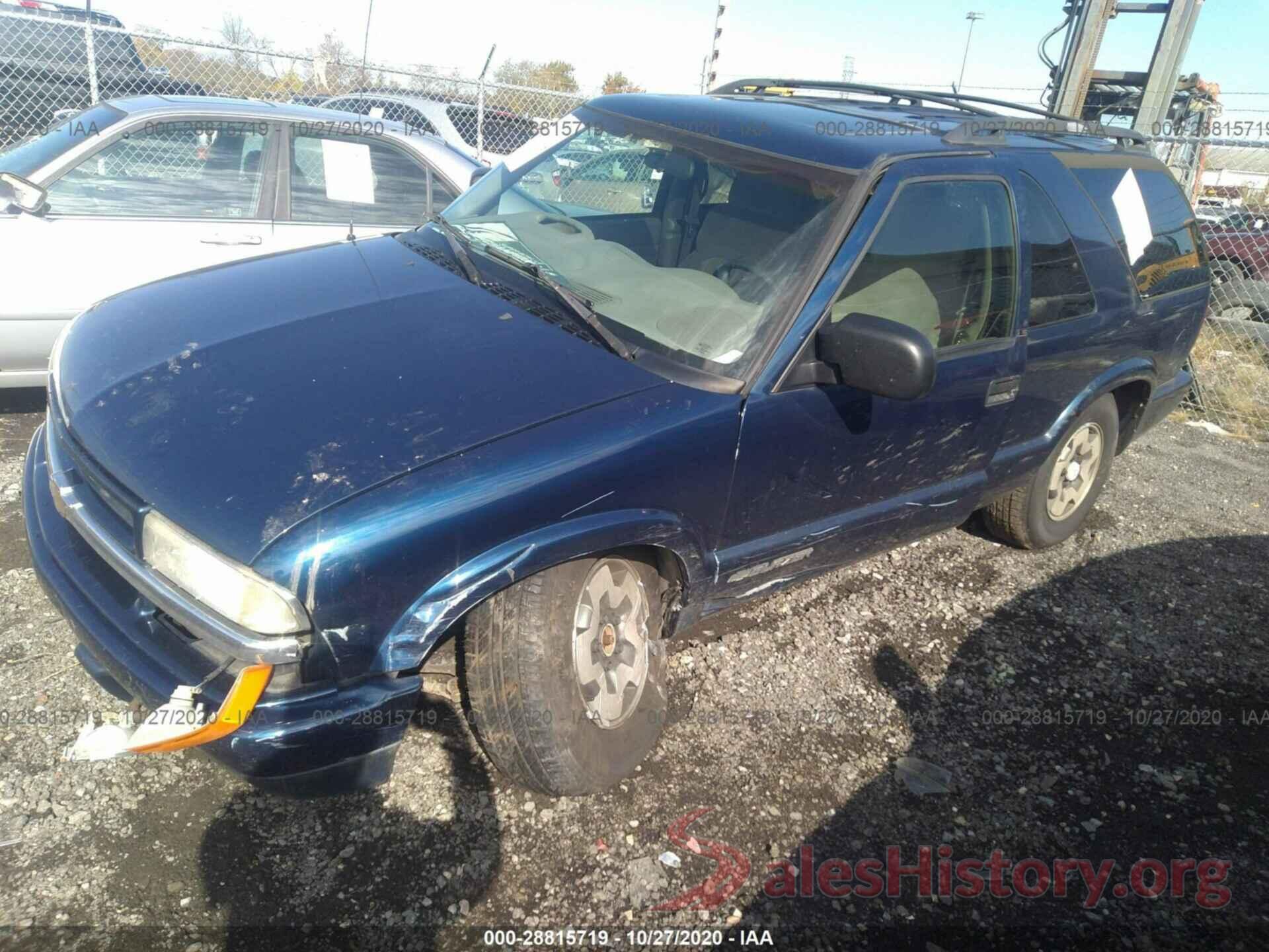 1GNCT18WX1K146762 2001 CHEVROLET BLAZER