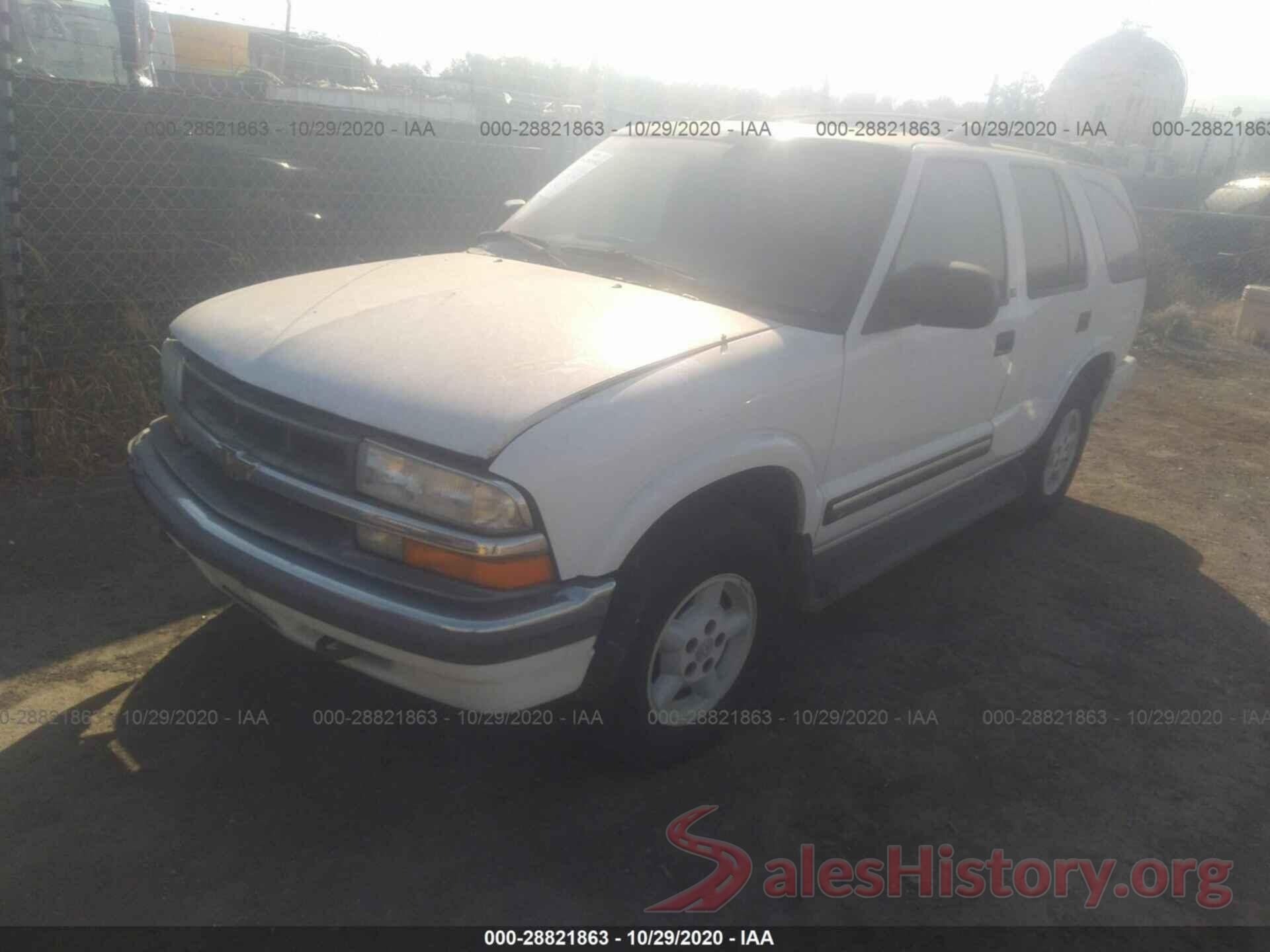 1GNDT13W112194789 2001 CHEVROLET BLAZER