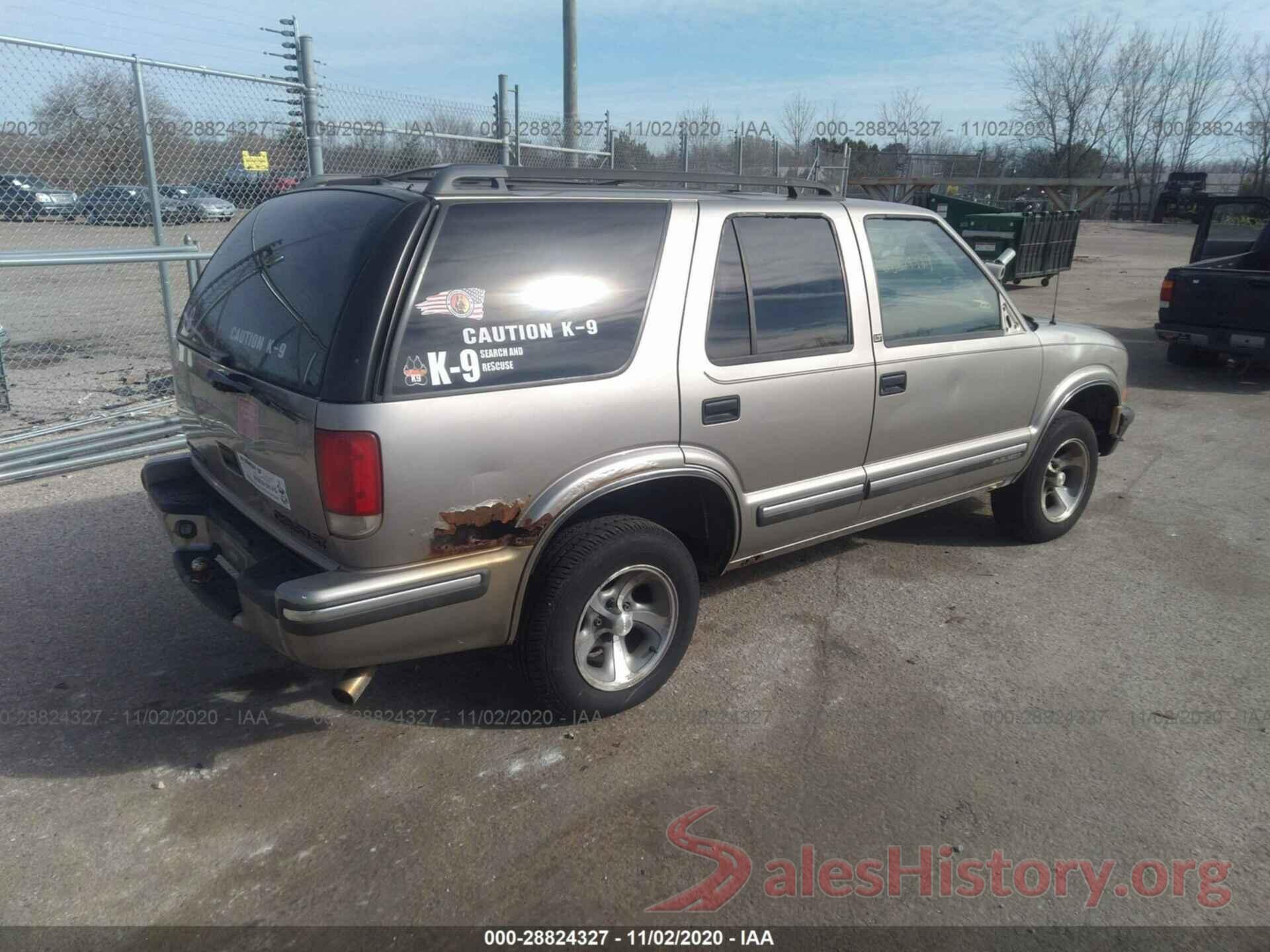 1GNCS13W6W2237836 1998 CHEVROLET BLAZER