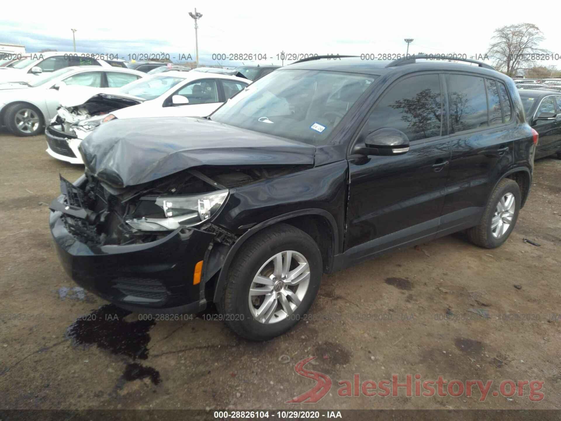 WVGAV7AX8HK001533 2017 VOLKSWAGEN TIGUAN