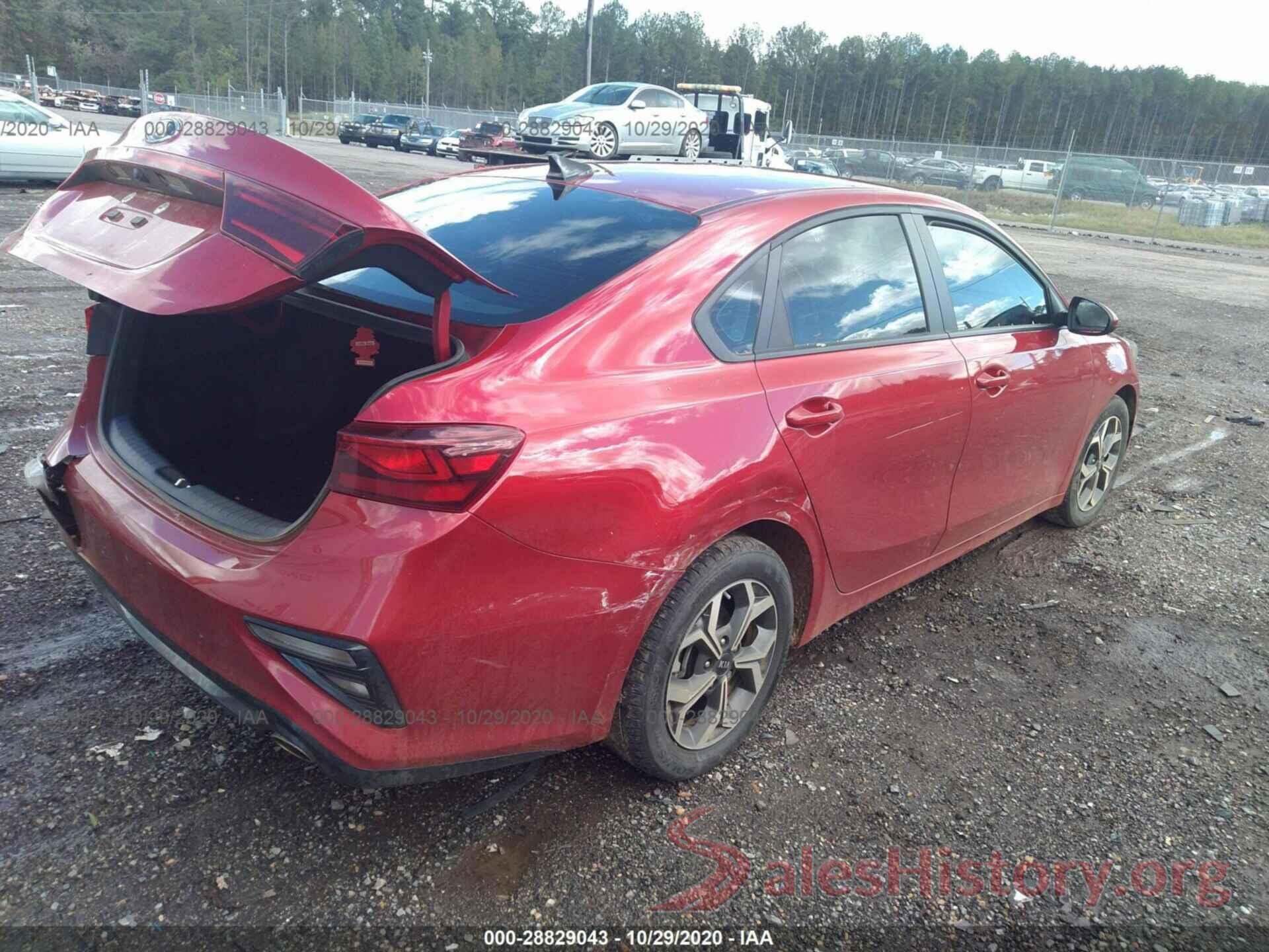 3KPF24AD2LE187377 2020 KIA FORTE