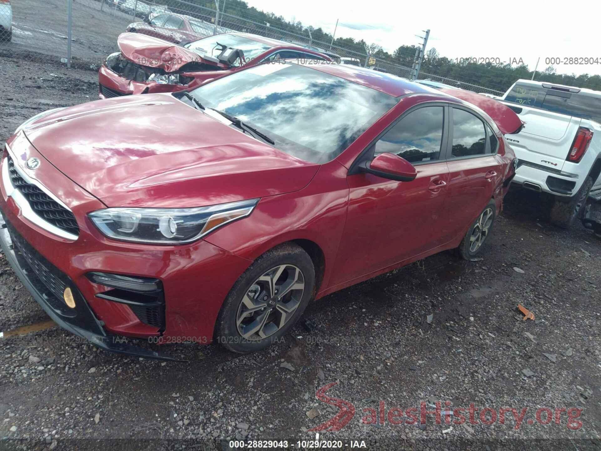 3KPF24AD2LE187377 2020 KIA FORTE