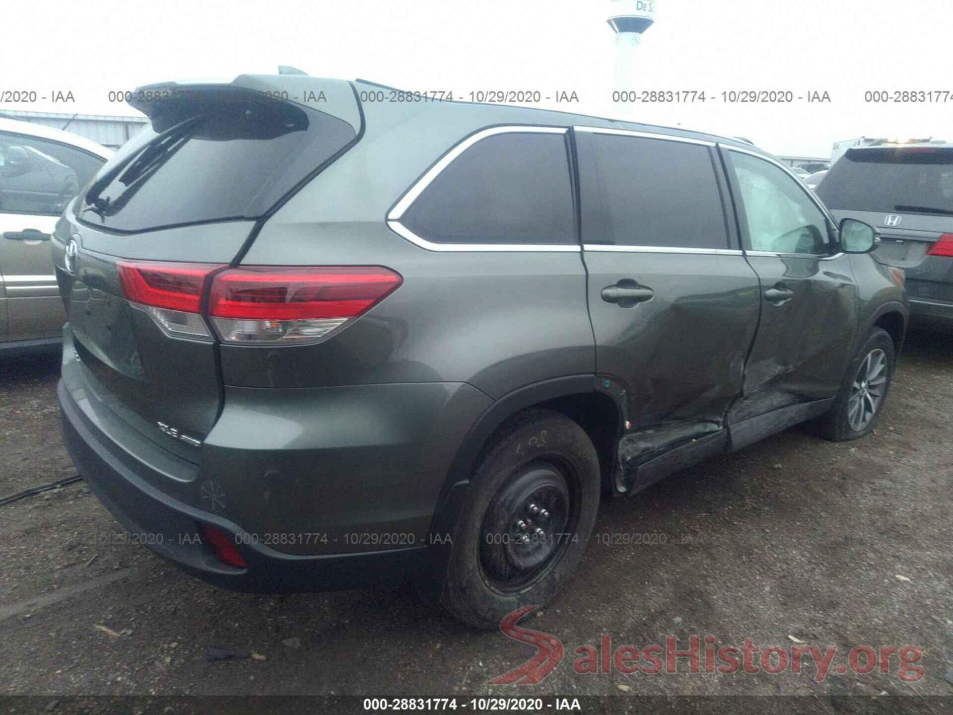 5TDJZRFH9KS947694 2019 TOYOTA HIGHLANDER