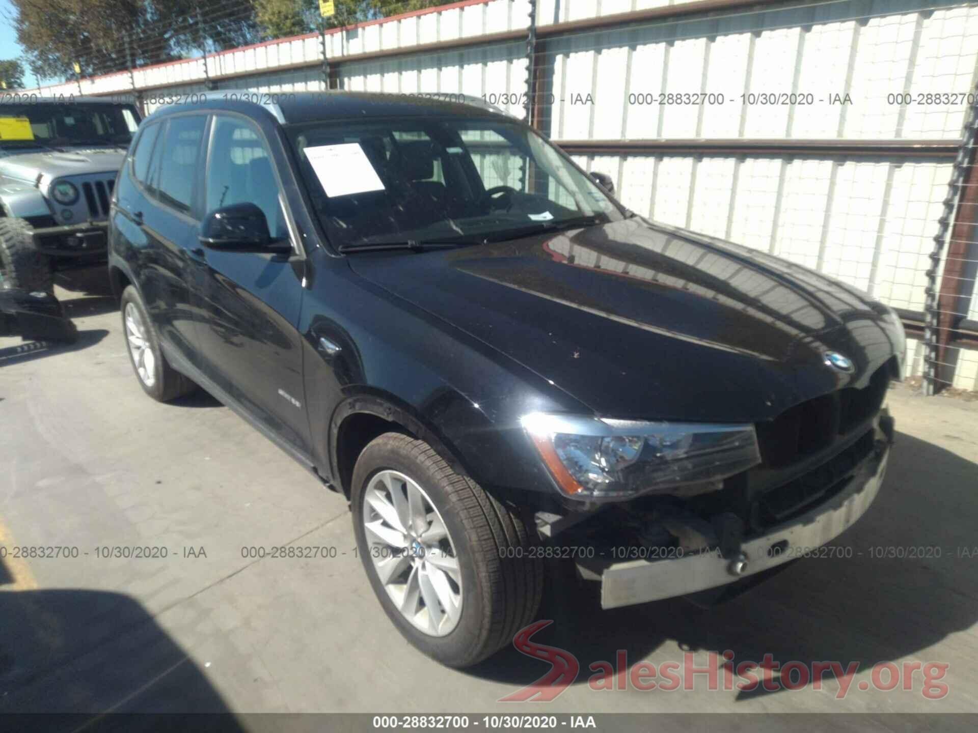 5UXWZ7C35H0V88051 2017 BMW X3