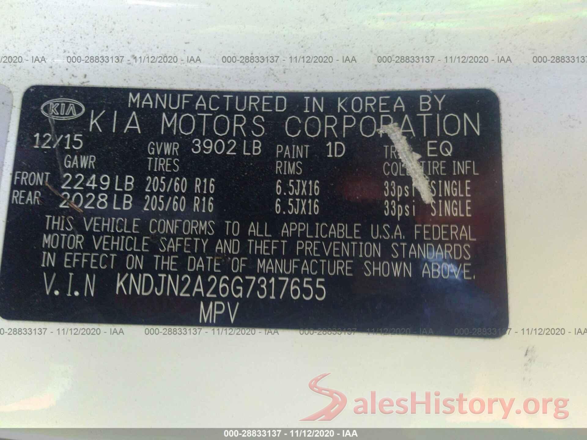 KNDJN2A26G7317655 2016 KIA SOUL