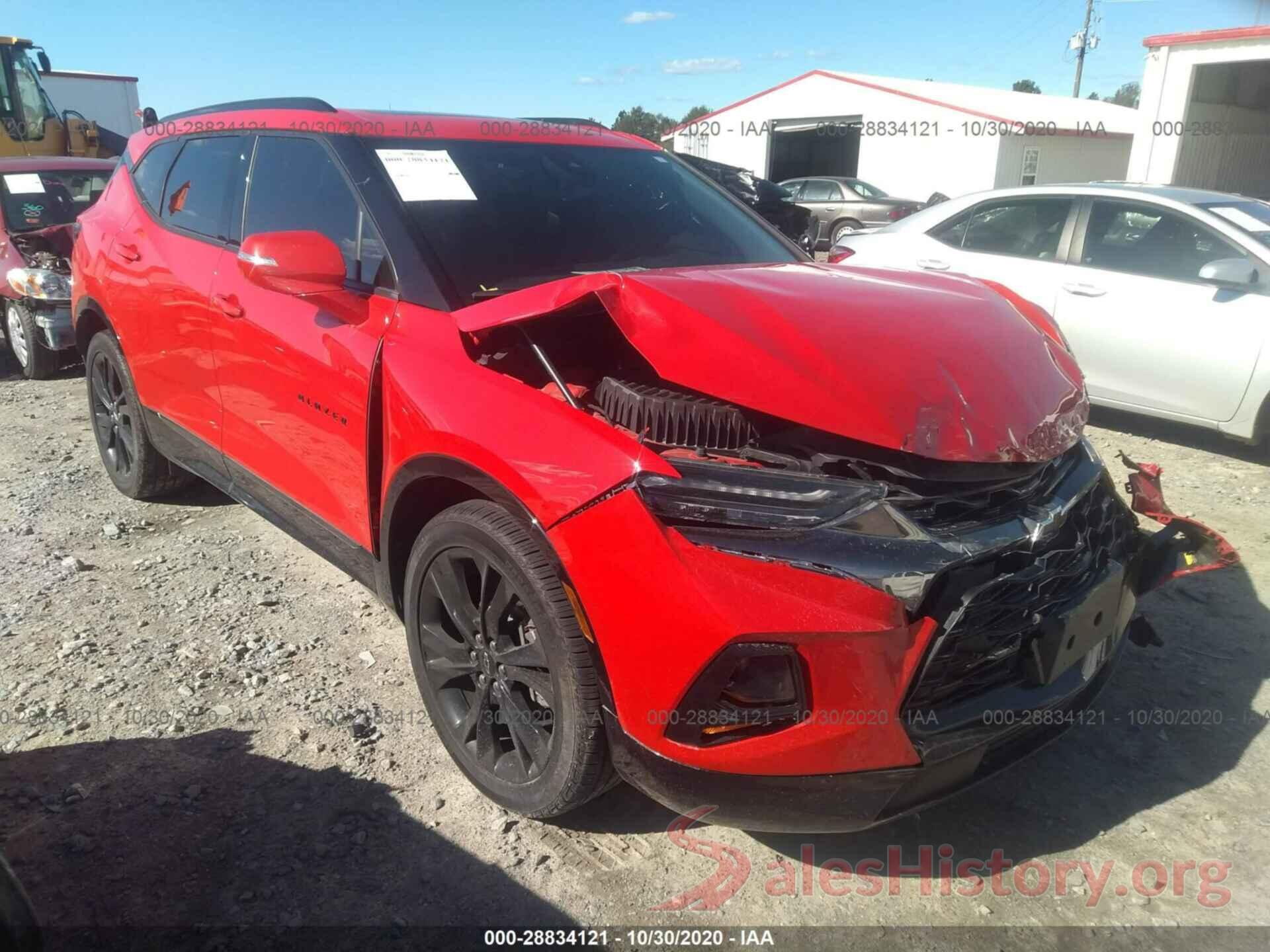 3GNKBJRS7KS593484 2019 CHEVROLET BLAZER