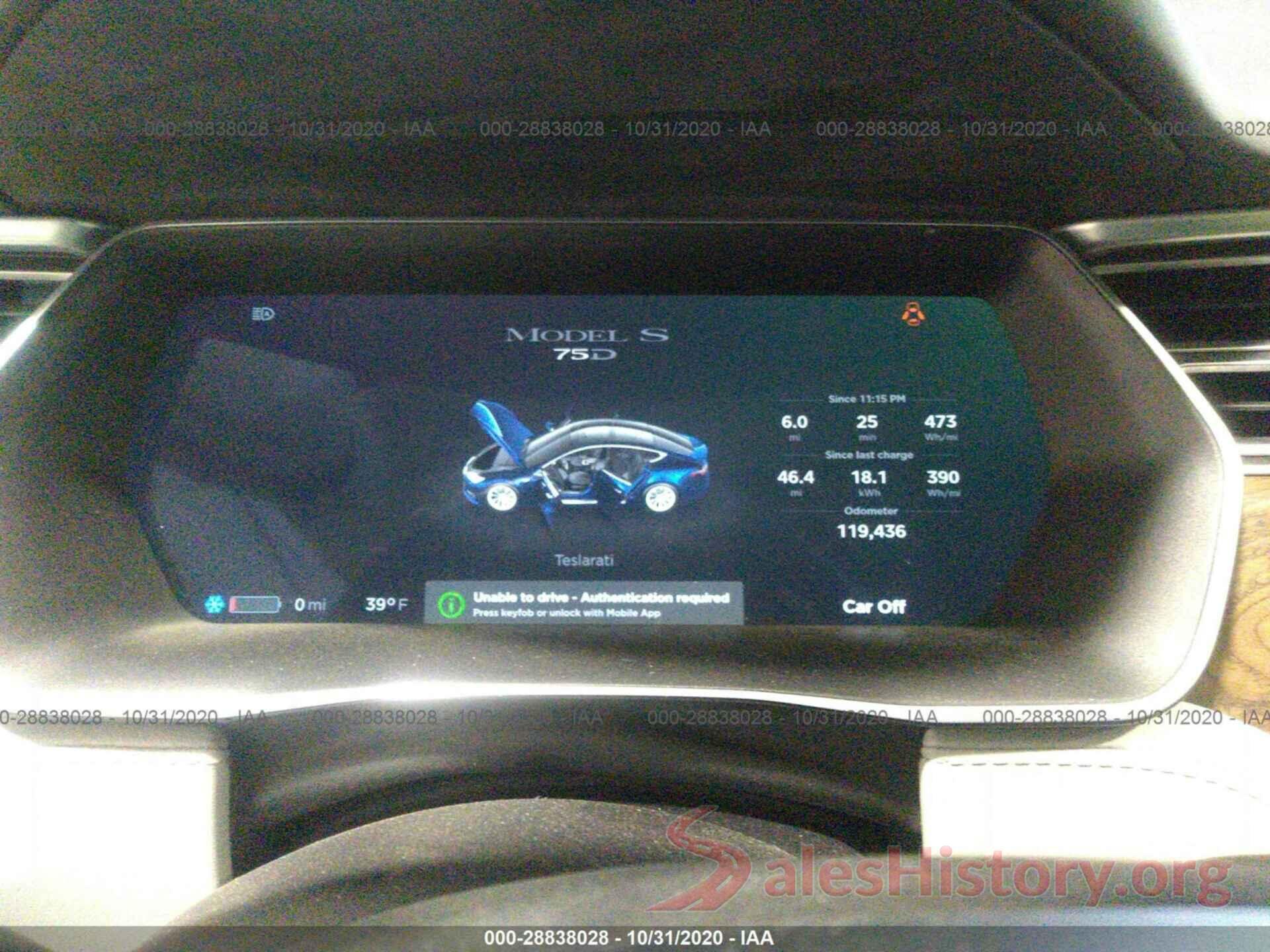 5YJSA1E27GF146672 2016 TESLA MODEL S