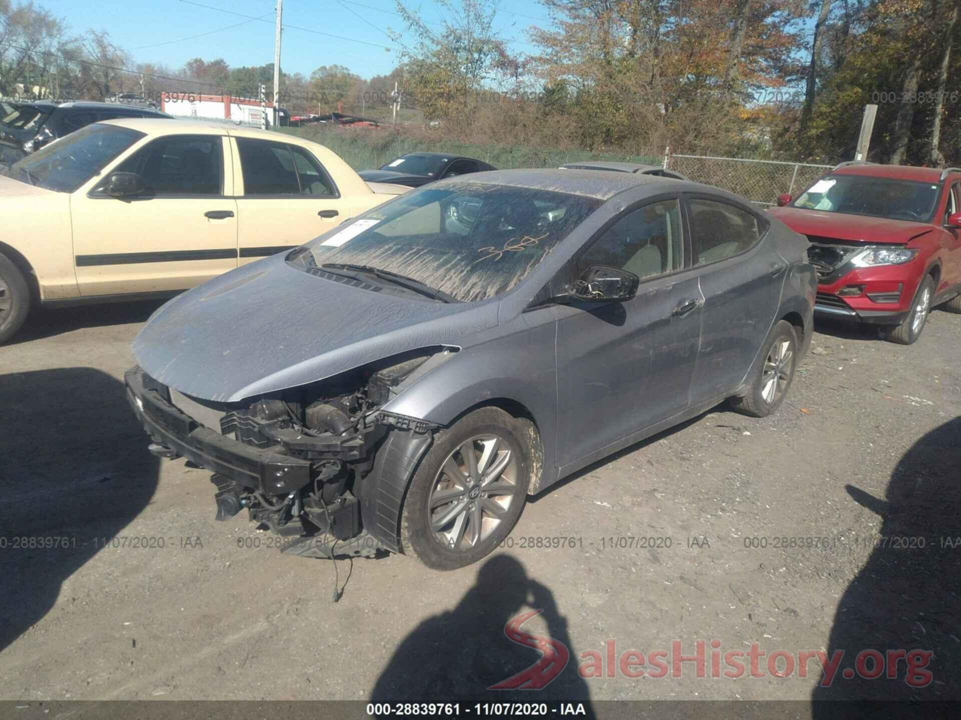 5NPDH4AE0GH661911 2016 HYUNDAI ELANTRA