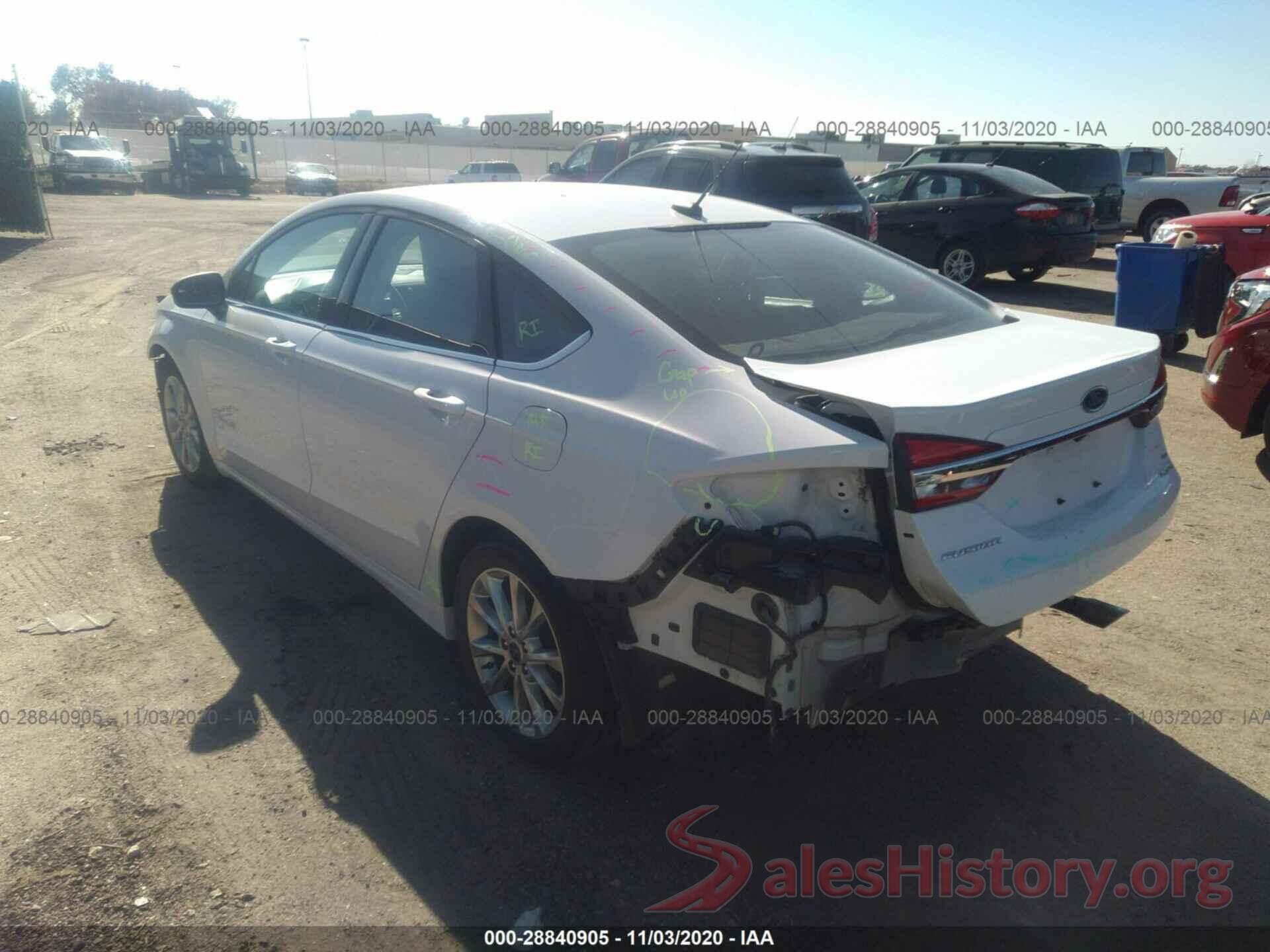 3FA6P0LU1HR400199 2017 FORD FUSION