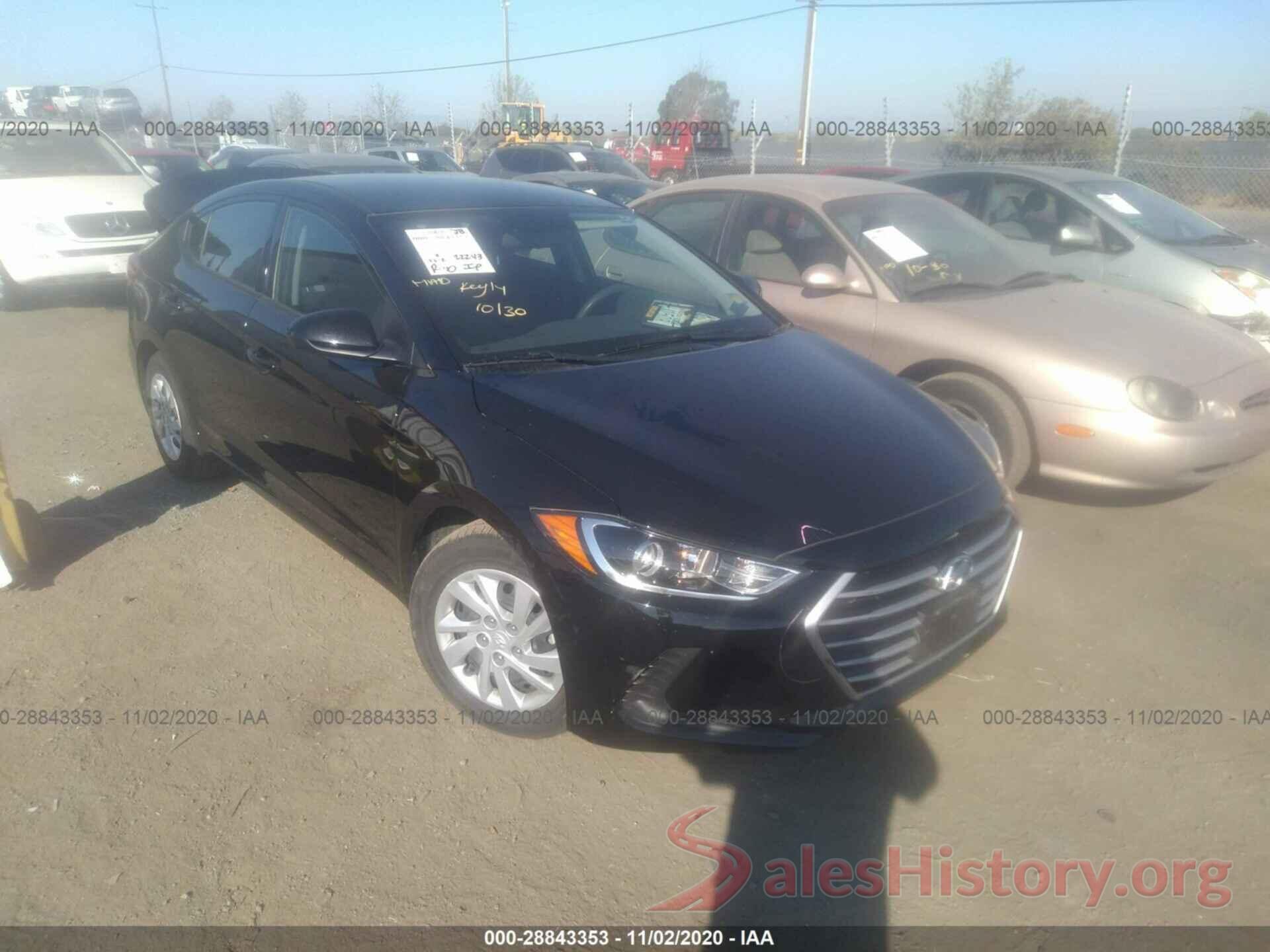 5NPD74LF0JH275229 2018 HYUNDAI ELANTRA