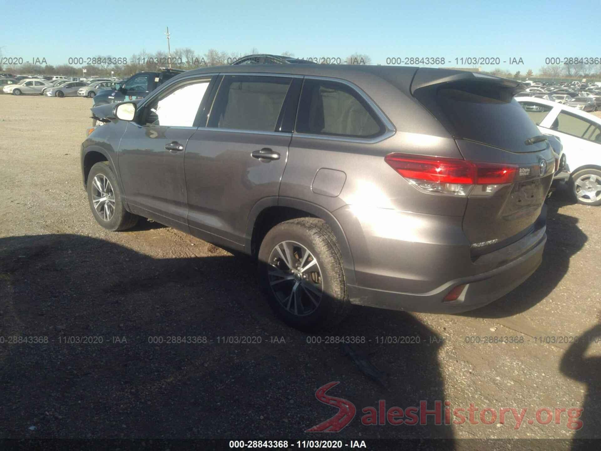 5TDZARFH0HS030825 2017 TOYOTA HIGHLANDER