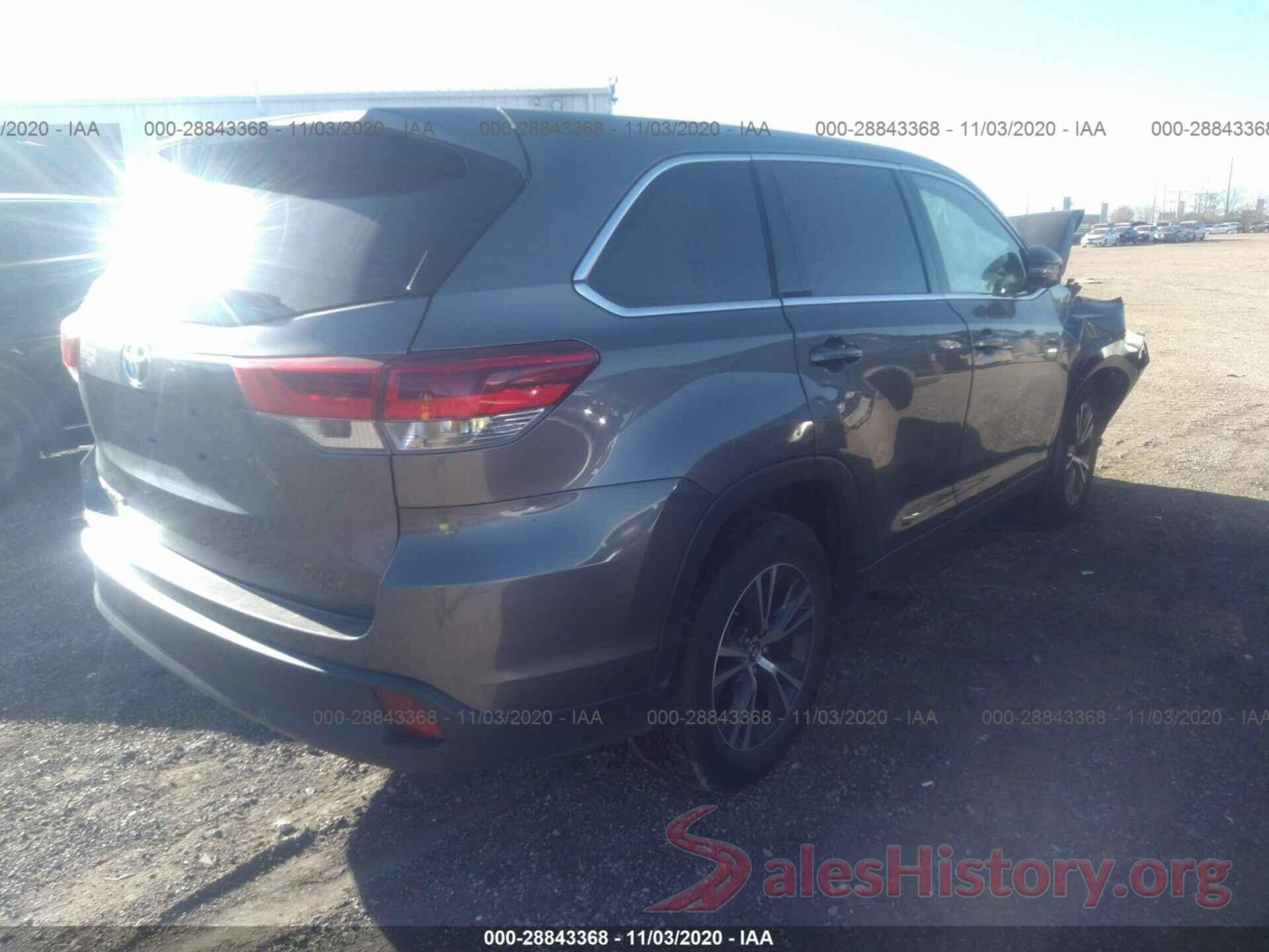 5TDZARFH0HS030825 2017 TOYOTA HIGHLANDER