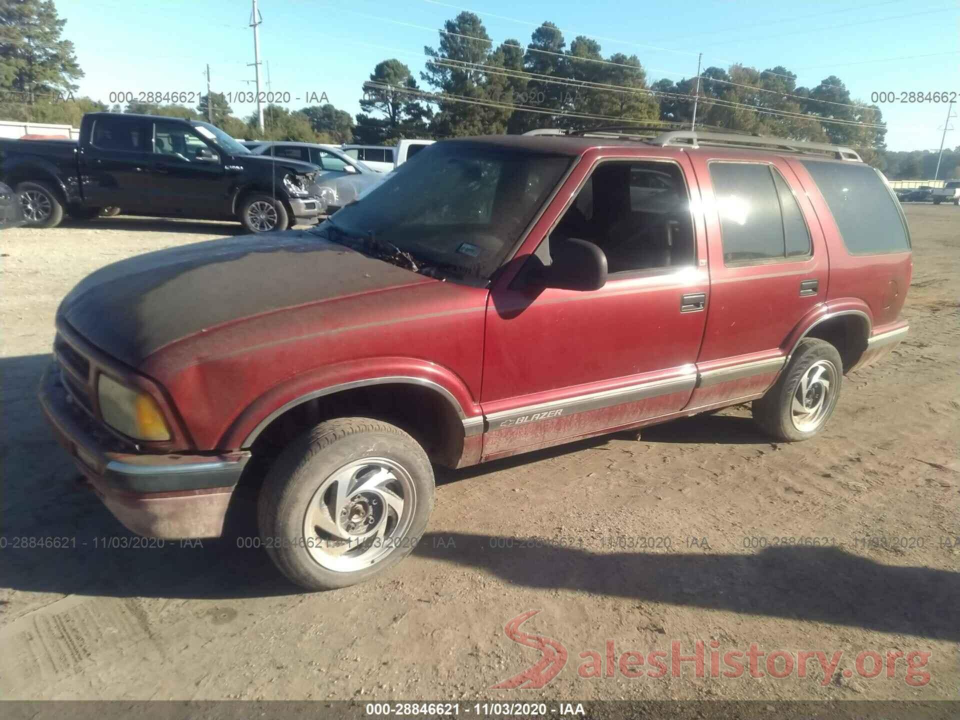 1GNDT13WXV2206234 1997 CHEVROLET BLAZER