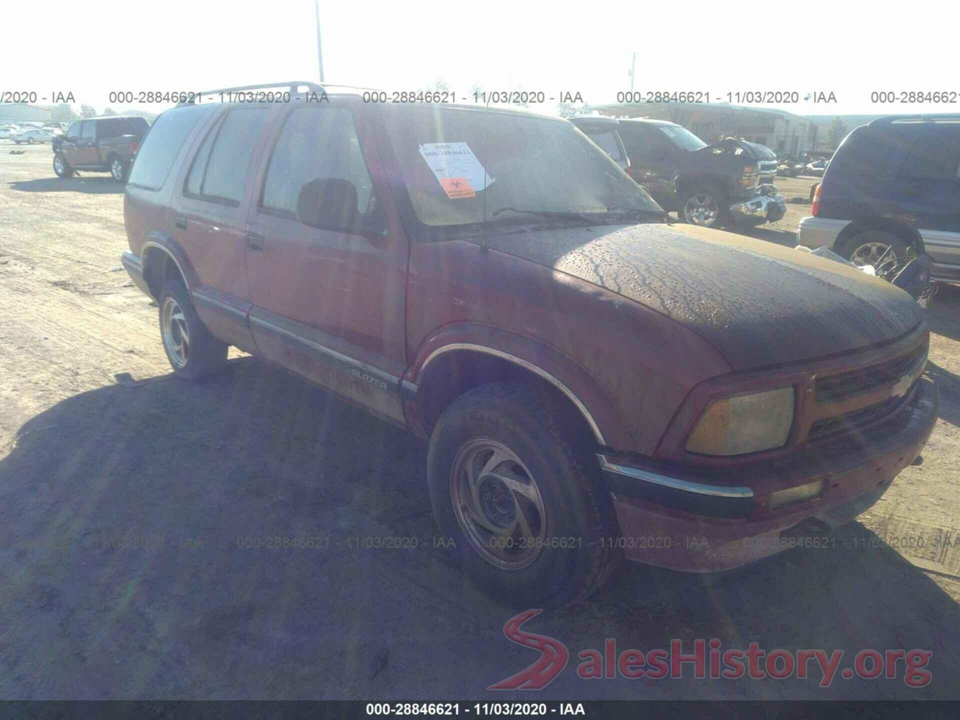 1GNDT13WXV2206234 1997 CHEVROLET BLAZER