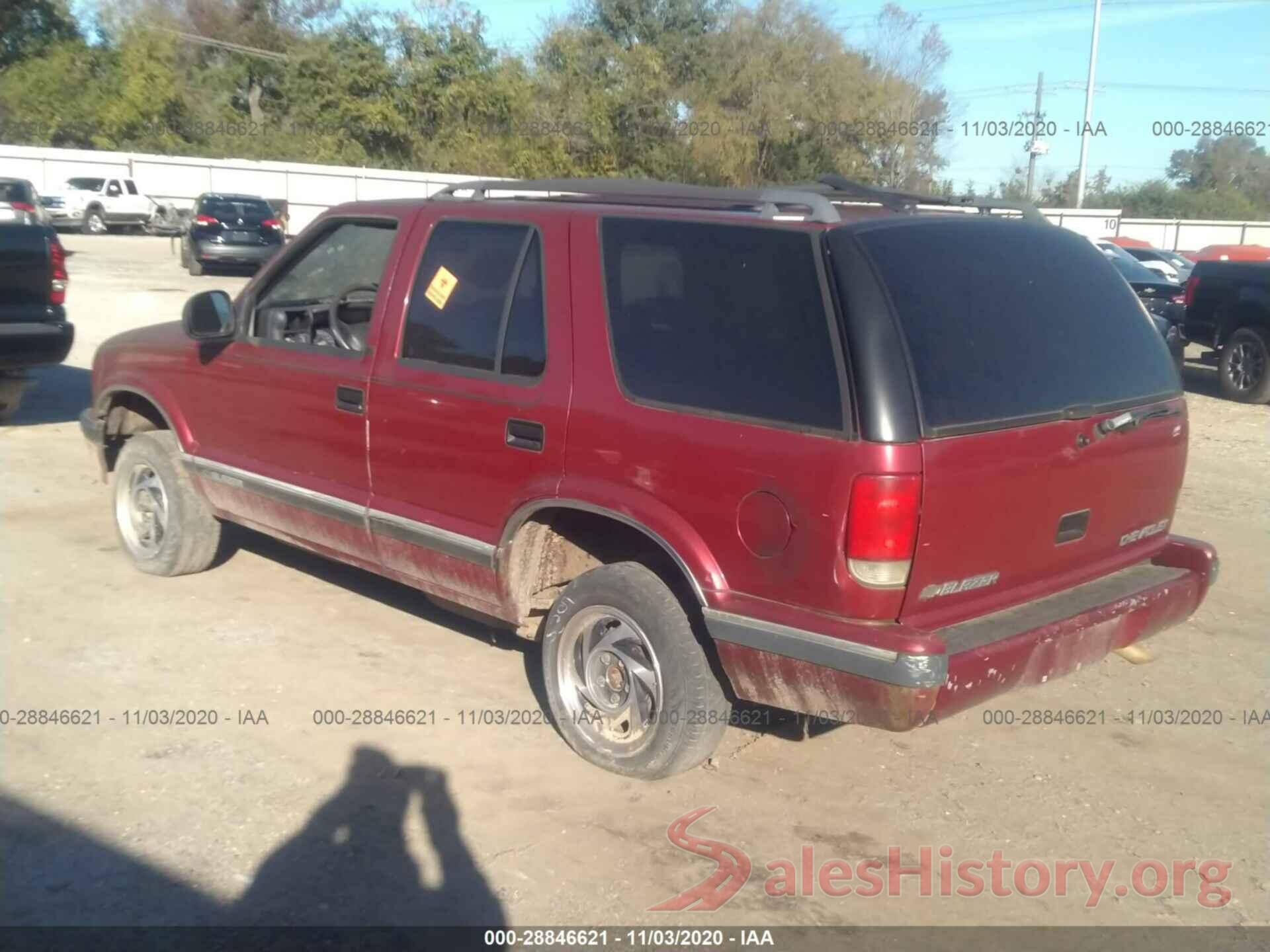 1GNDT13WXV2206234 1997 CHEVROLET BLAZER