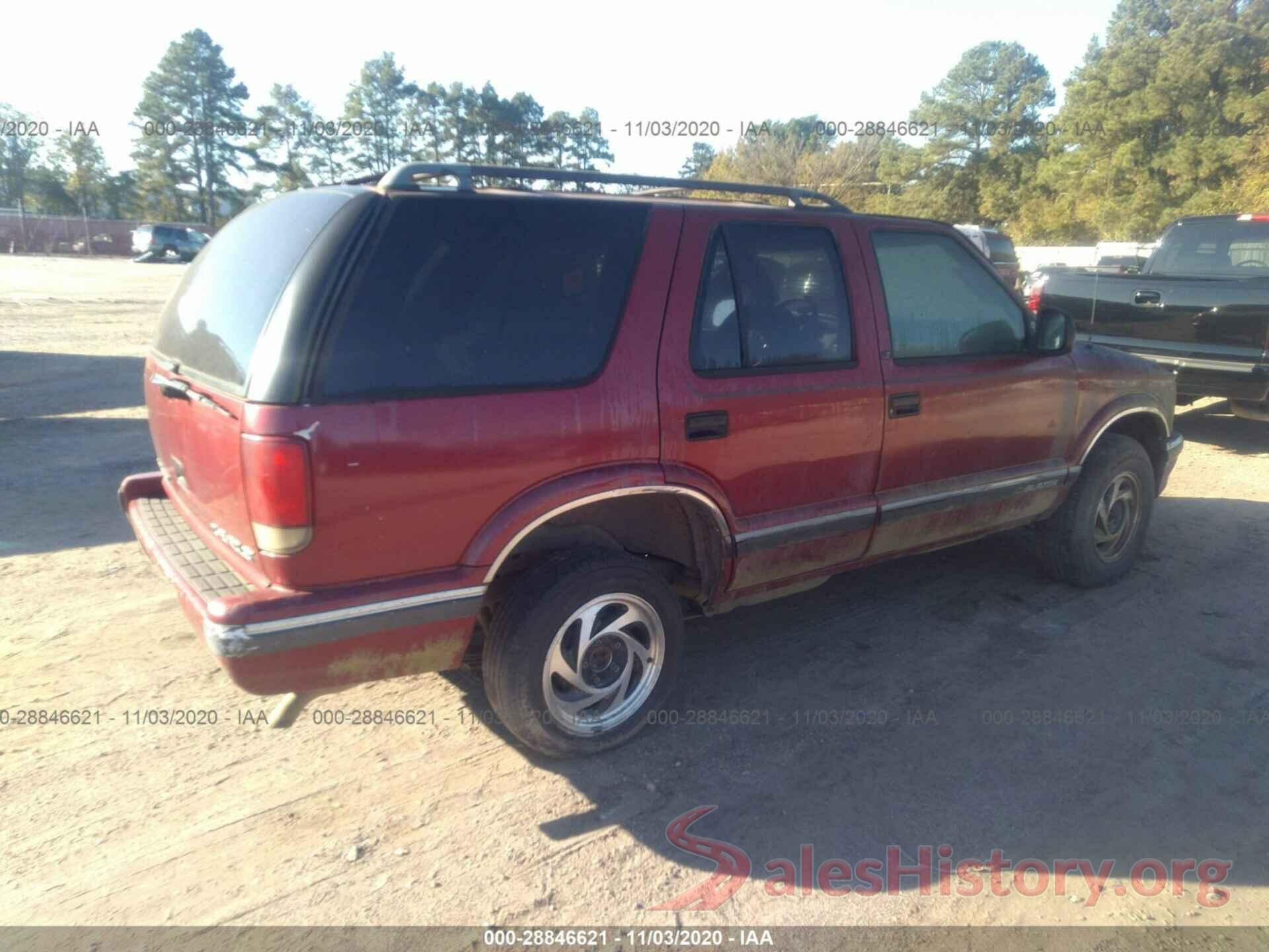 1GNDT13WXV2206234 1997 CHEVROLET BLAZER