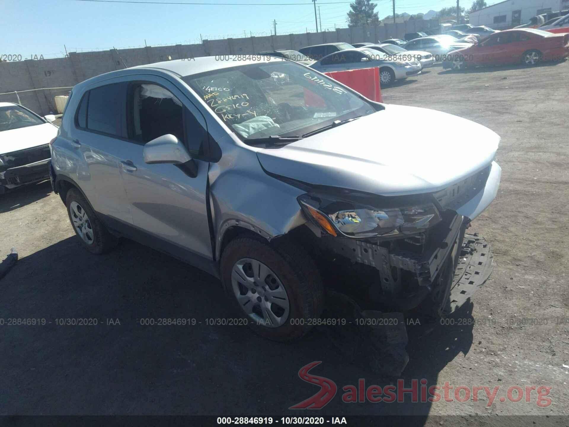 KL7CJKSB7JB597817 2018 CHEVROLET TRAX