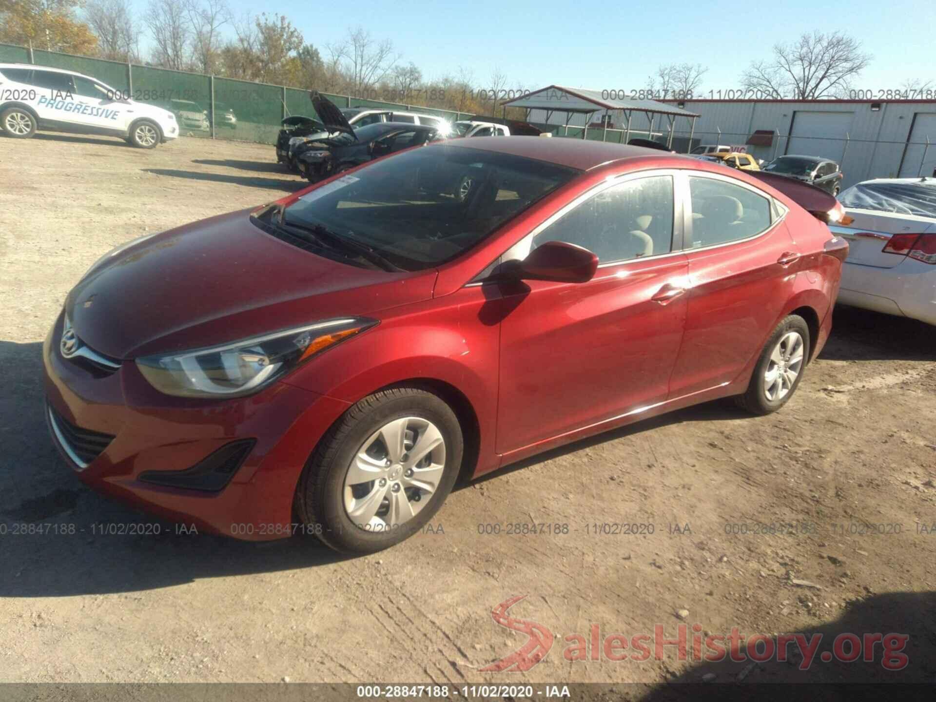 5NPDH4AE2GH762514 2016 HYUNDAI ELANTRA