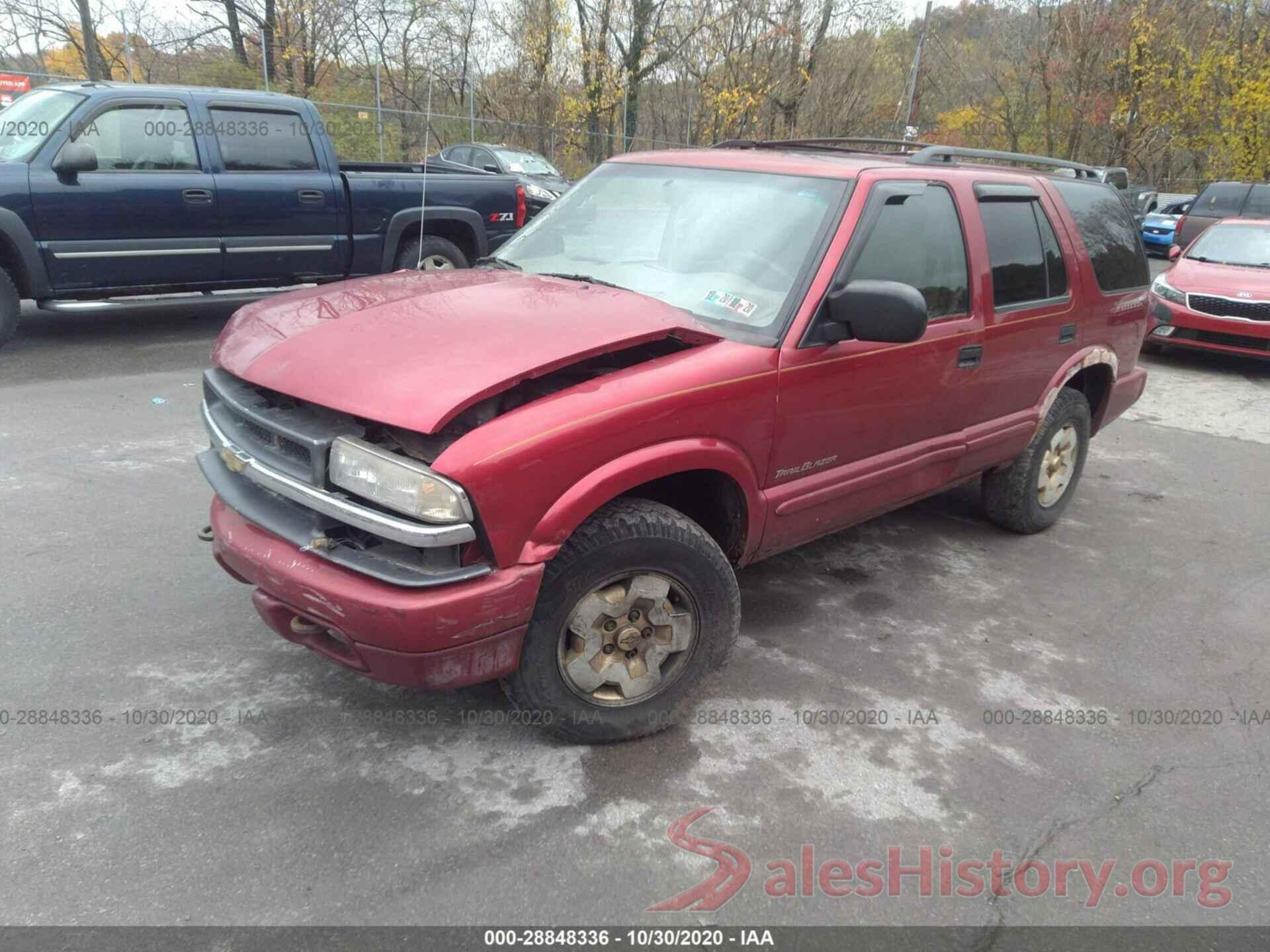 1GNDT13W6Y2263633 2000 CHEVROLET BLAZER