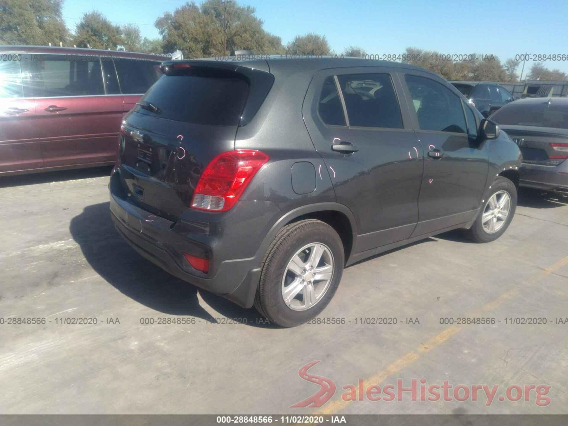 3GNCJKSB2LL219433 2020 CHEVROLET TRAX