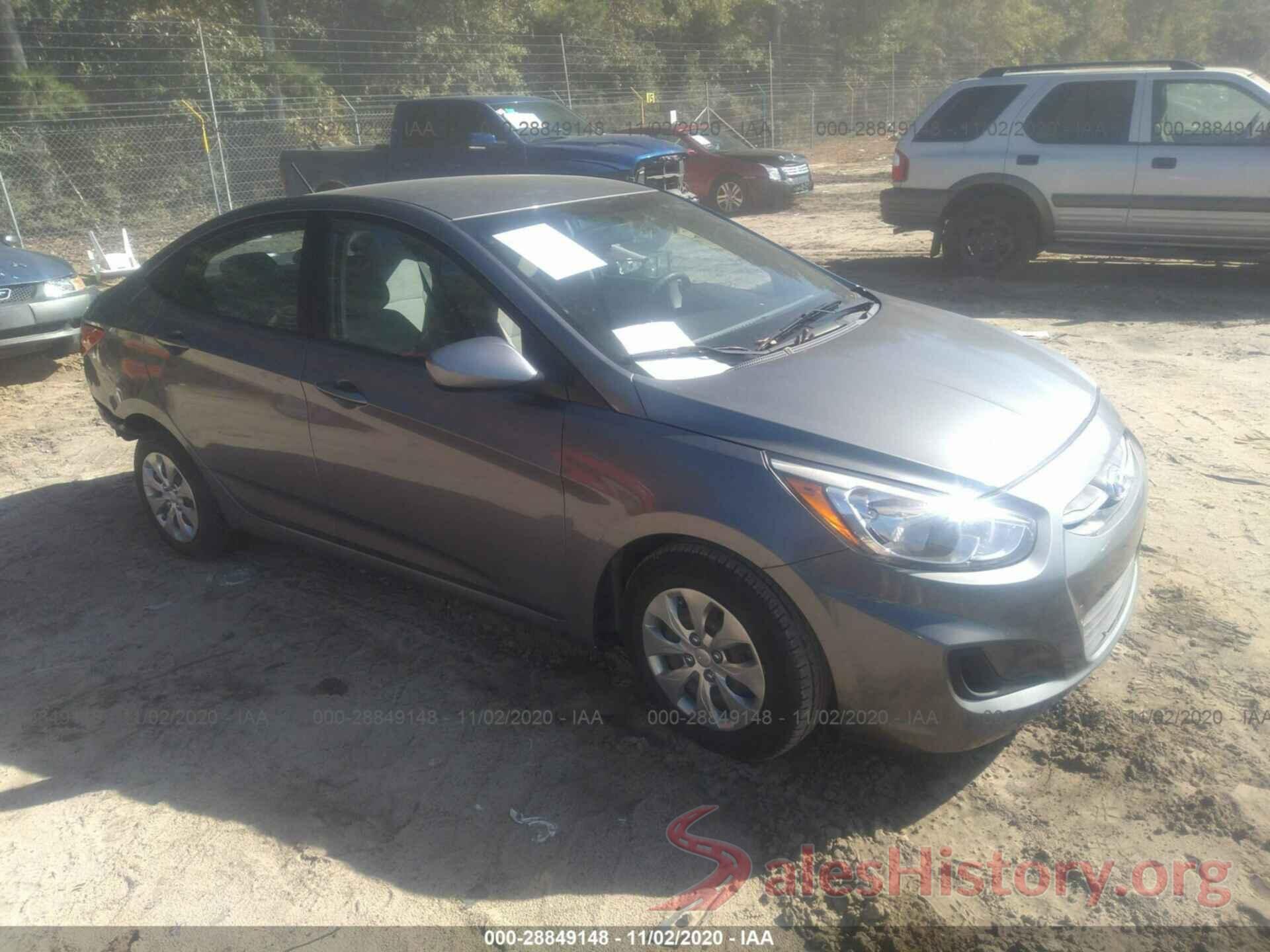 KMHCT4AEXHU185194 2017 HYUNDAI ACCENT