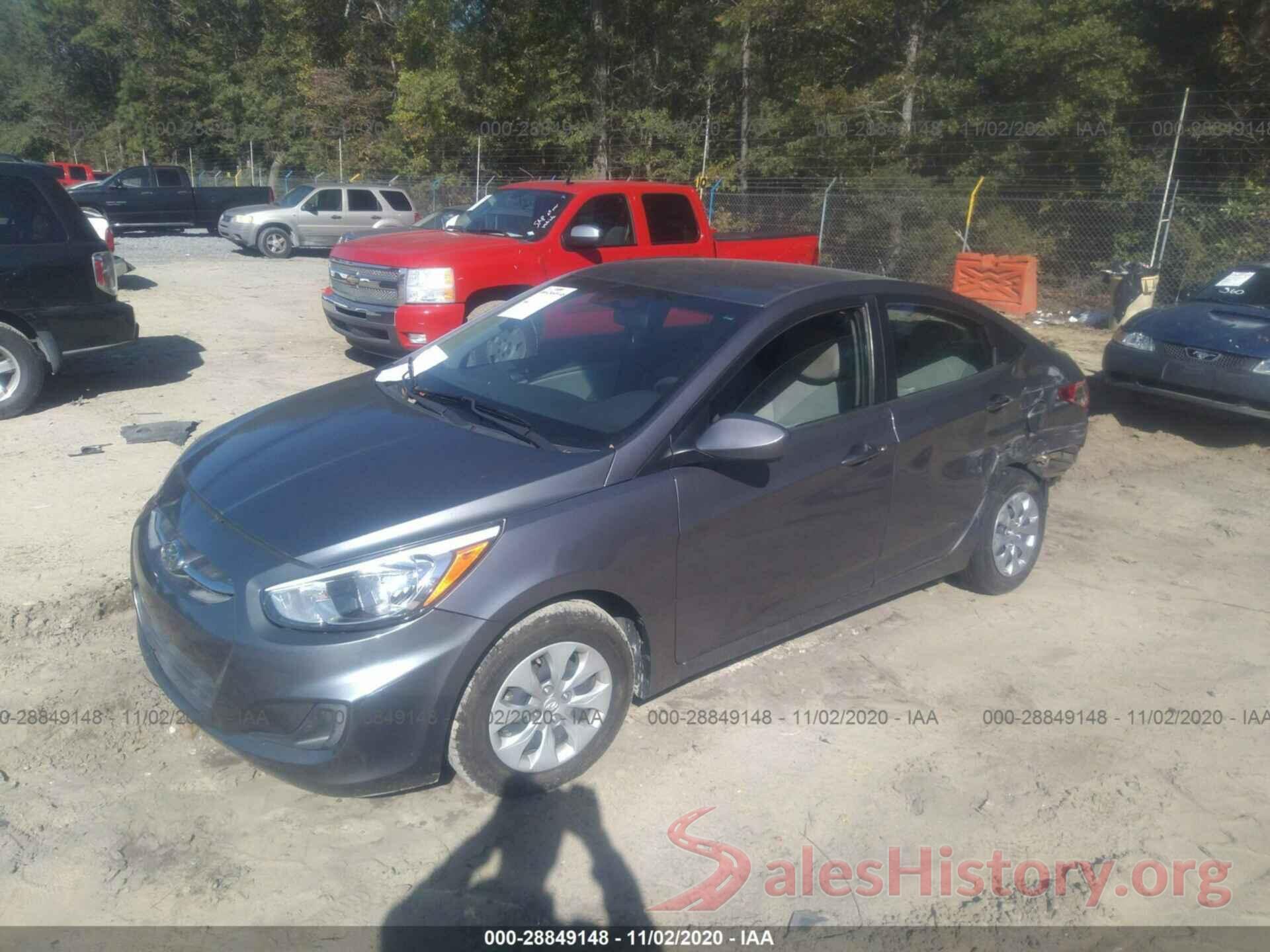 KMHCT4AEXHU185194 2017 HYUNDAI ACCENT