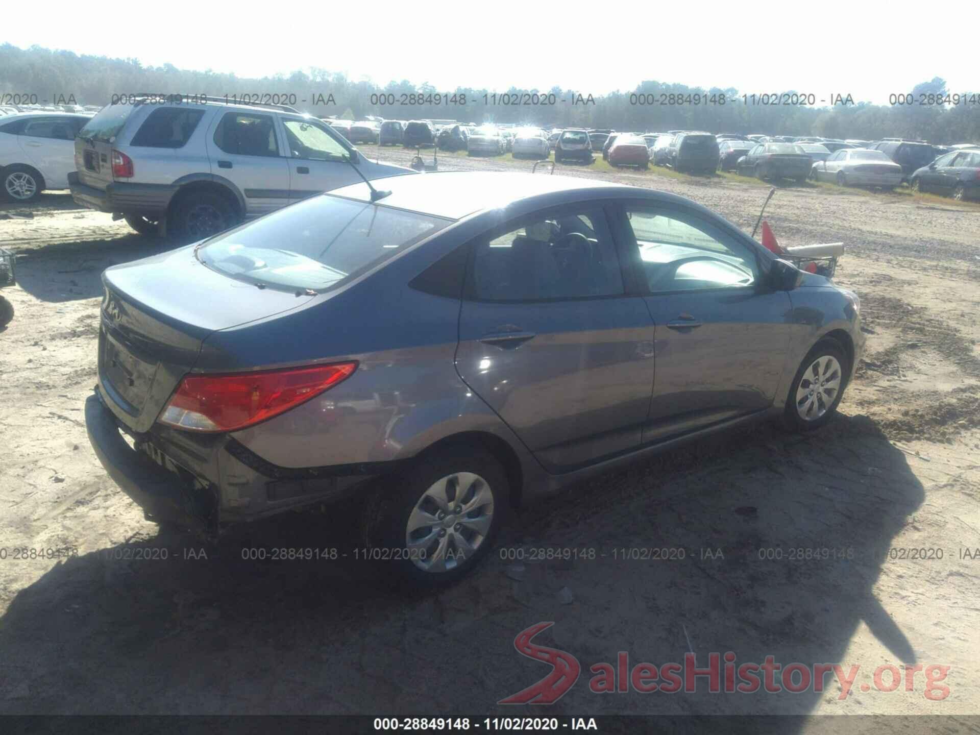 KMHCT4AEXHU185194 2017 HYUNDAI ACCENT