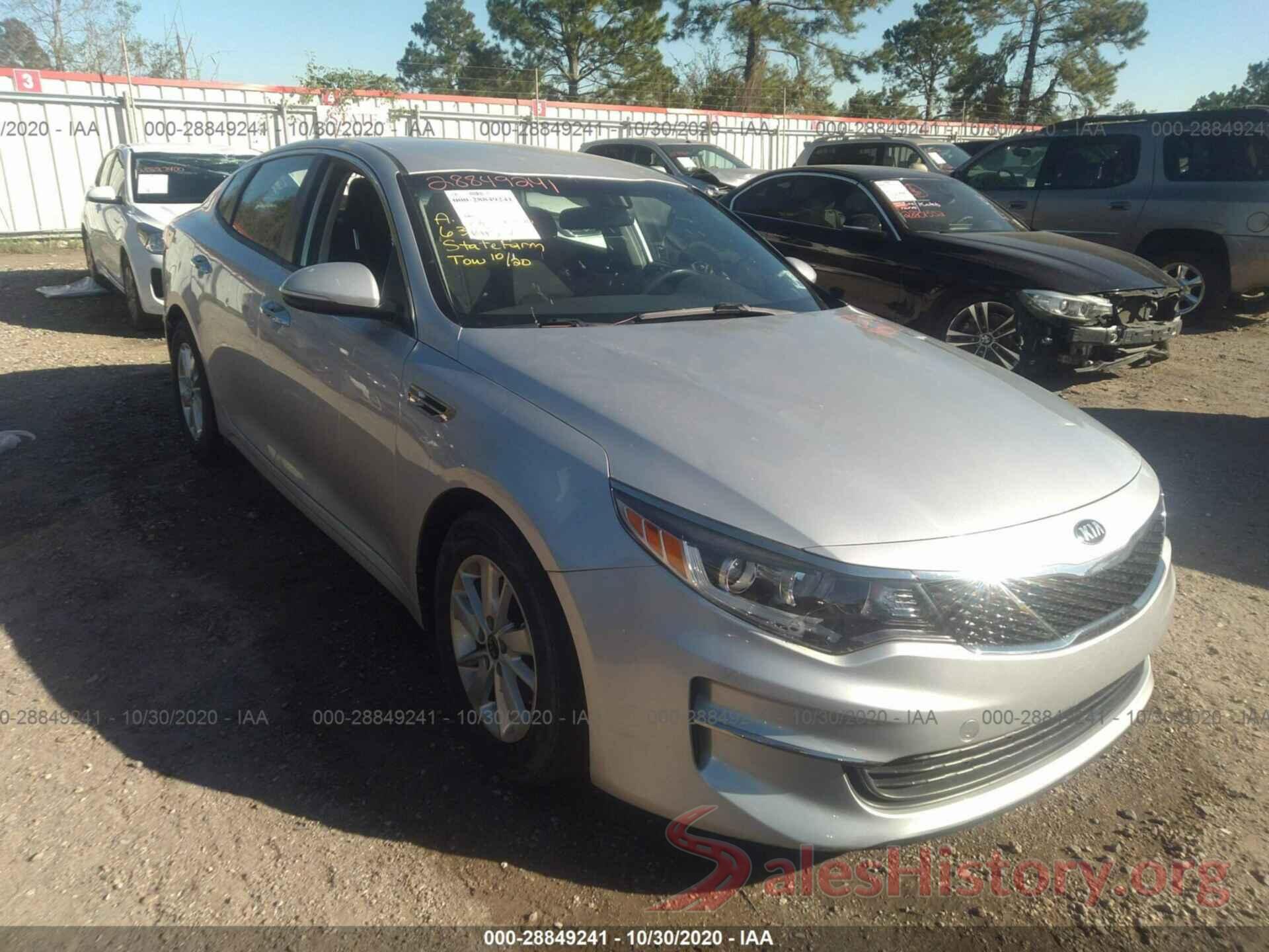 KNAGT4L36G5109284 2016 KIA OPTIMA