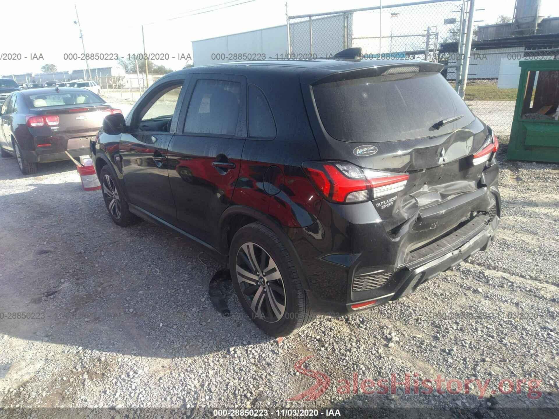 JA4AP3AU4LU027907 2020 MITSUBISHI OUTLANDER SPORT