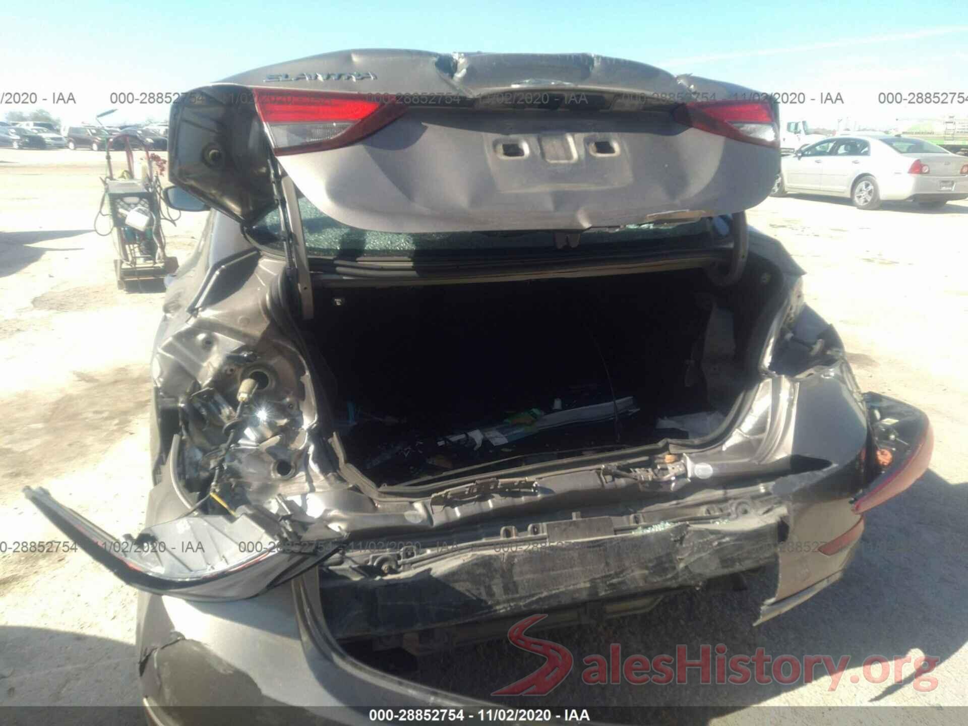 5NPDH4AE4GH675276 2016 HYUNDAI ELANTRA