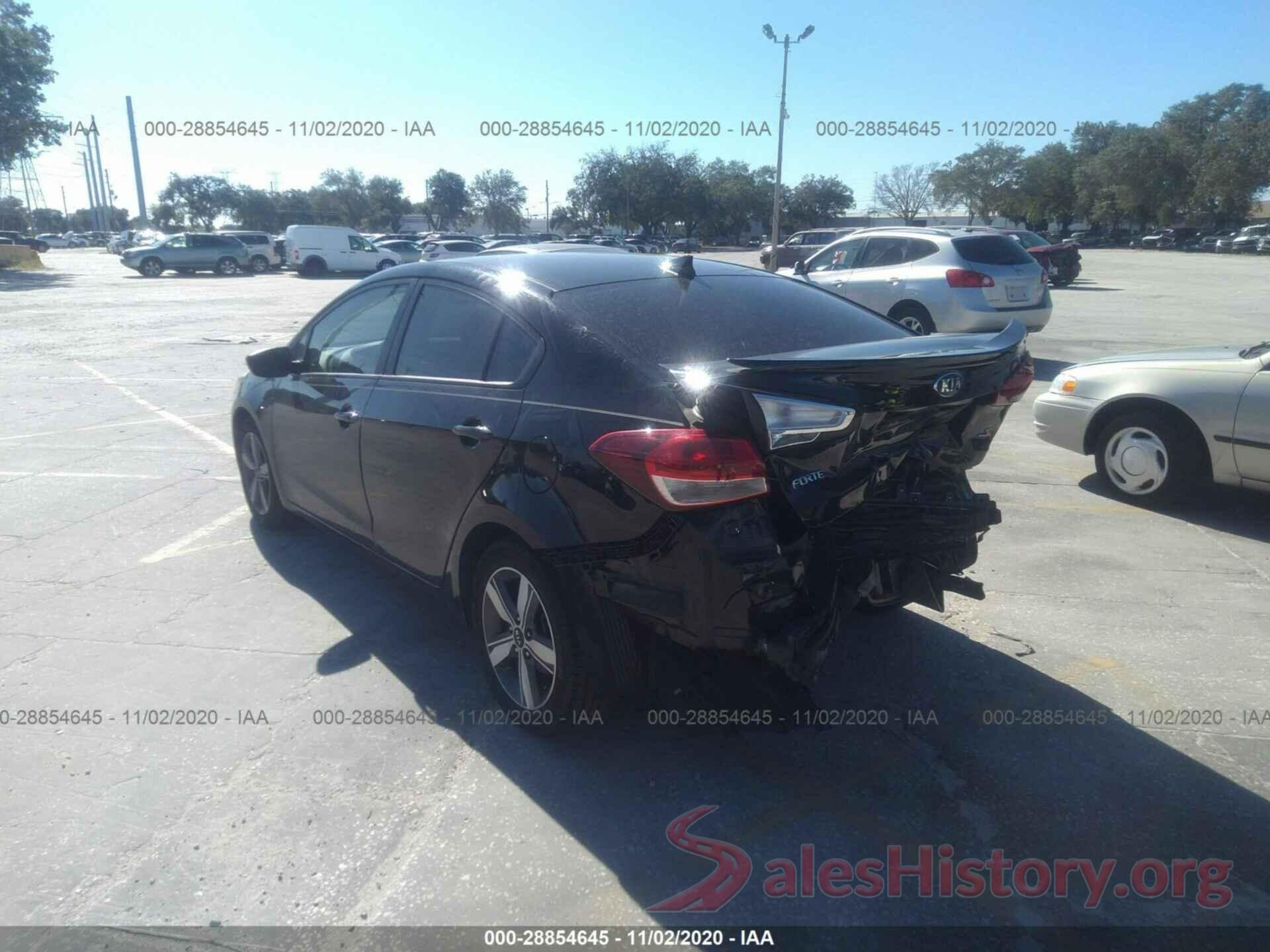 3KPFL4A7XJE283892 2018 KIA FORTE