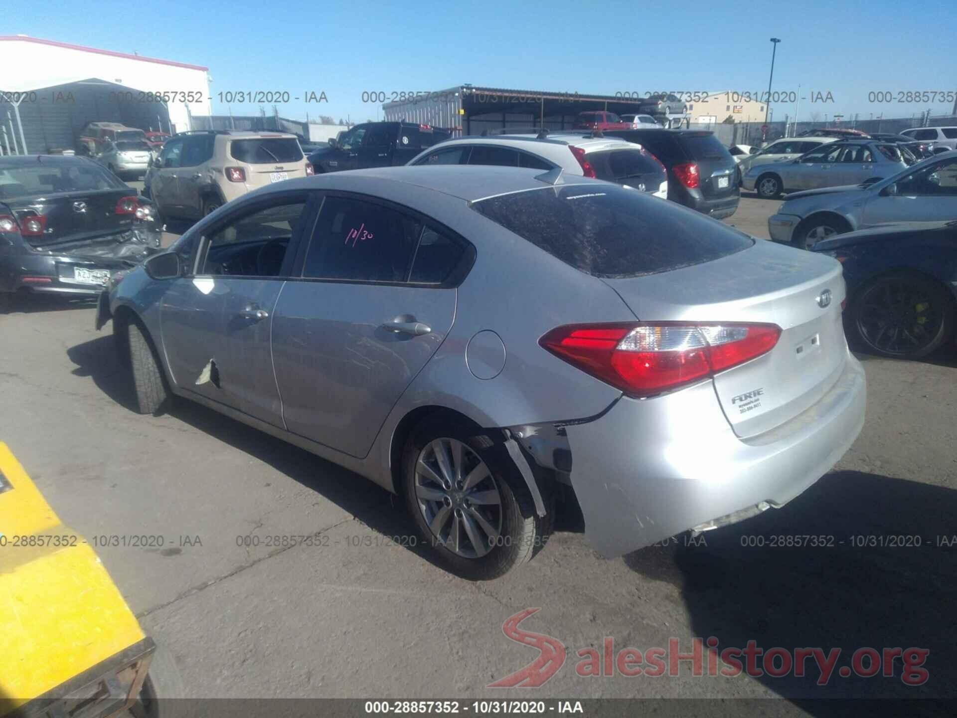 KNAFX4A64G5455721 2016 KIA FORTE