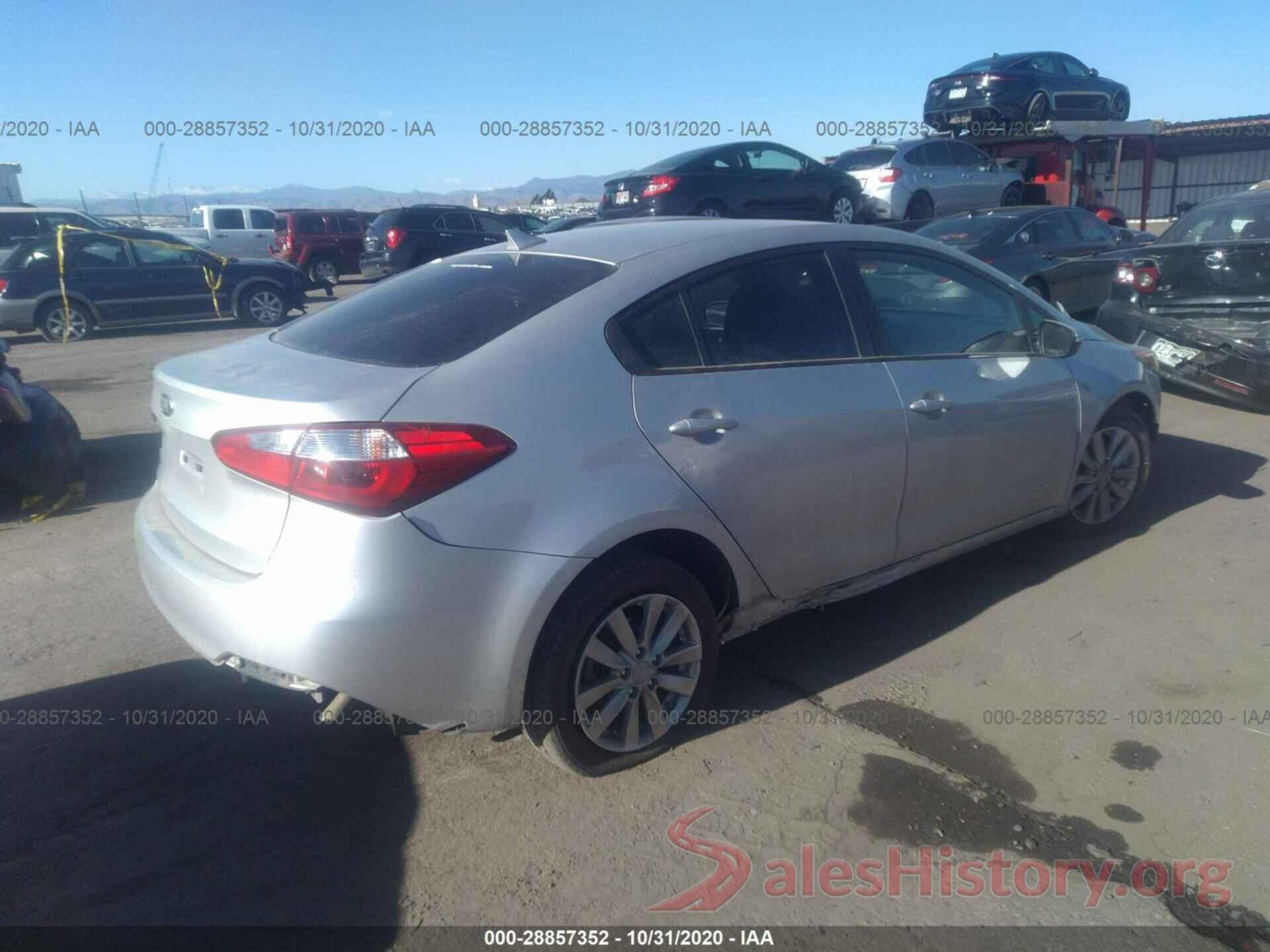 KNAFX4A64G5455721 2016 KIA FORTE