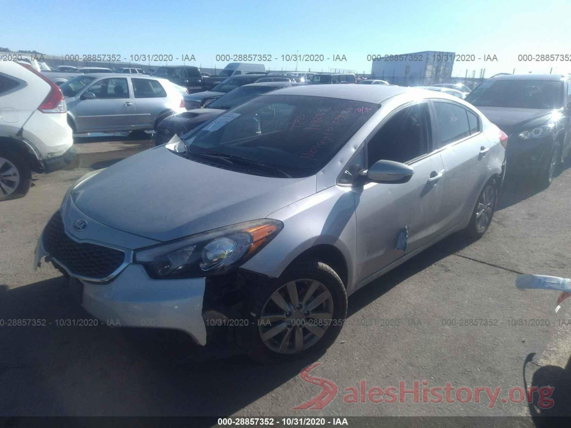 KNAFX4A64G5455721 2016 KIA FORTE