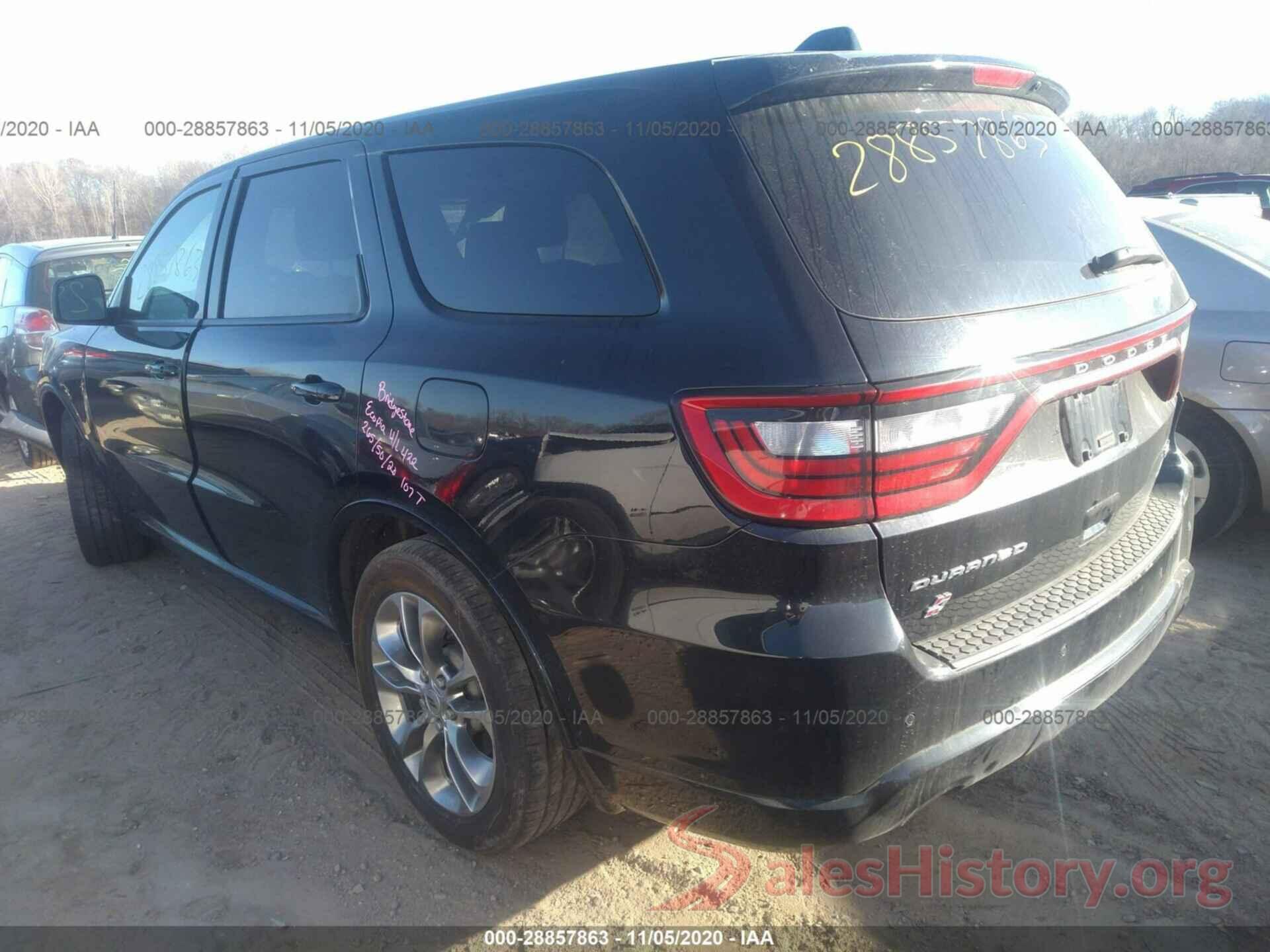 1C4SDJCT2KC549371 2019 DODGE DURANGO