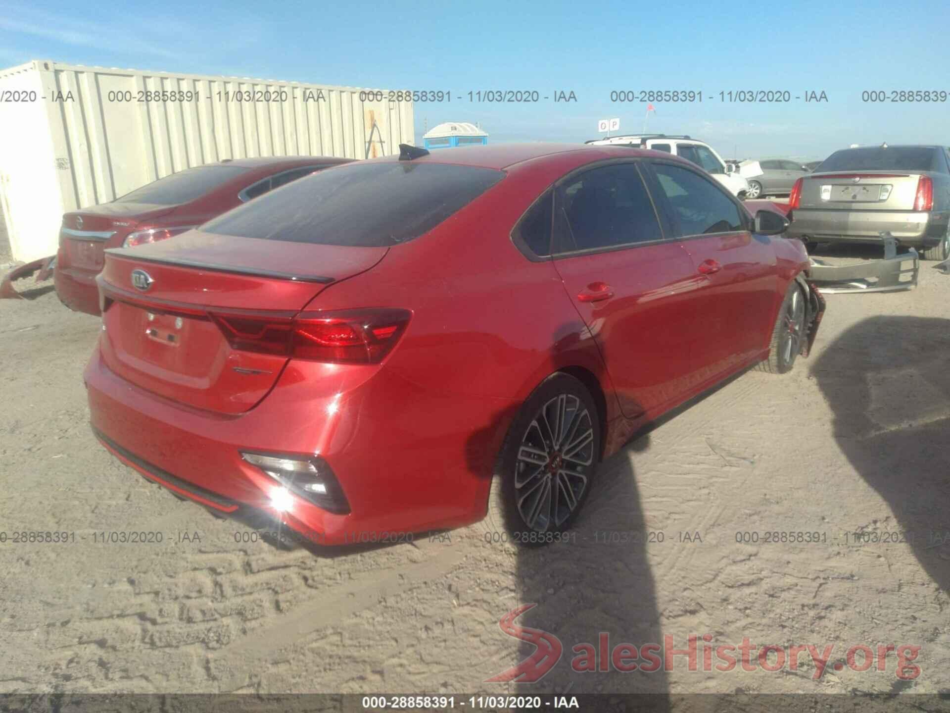 3KPF44AC9LE187846 2020 KIA FORTE