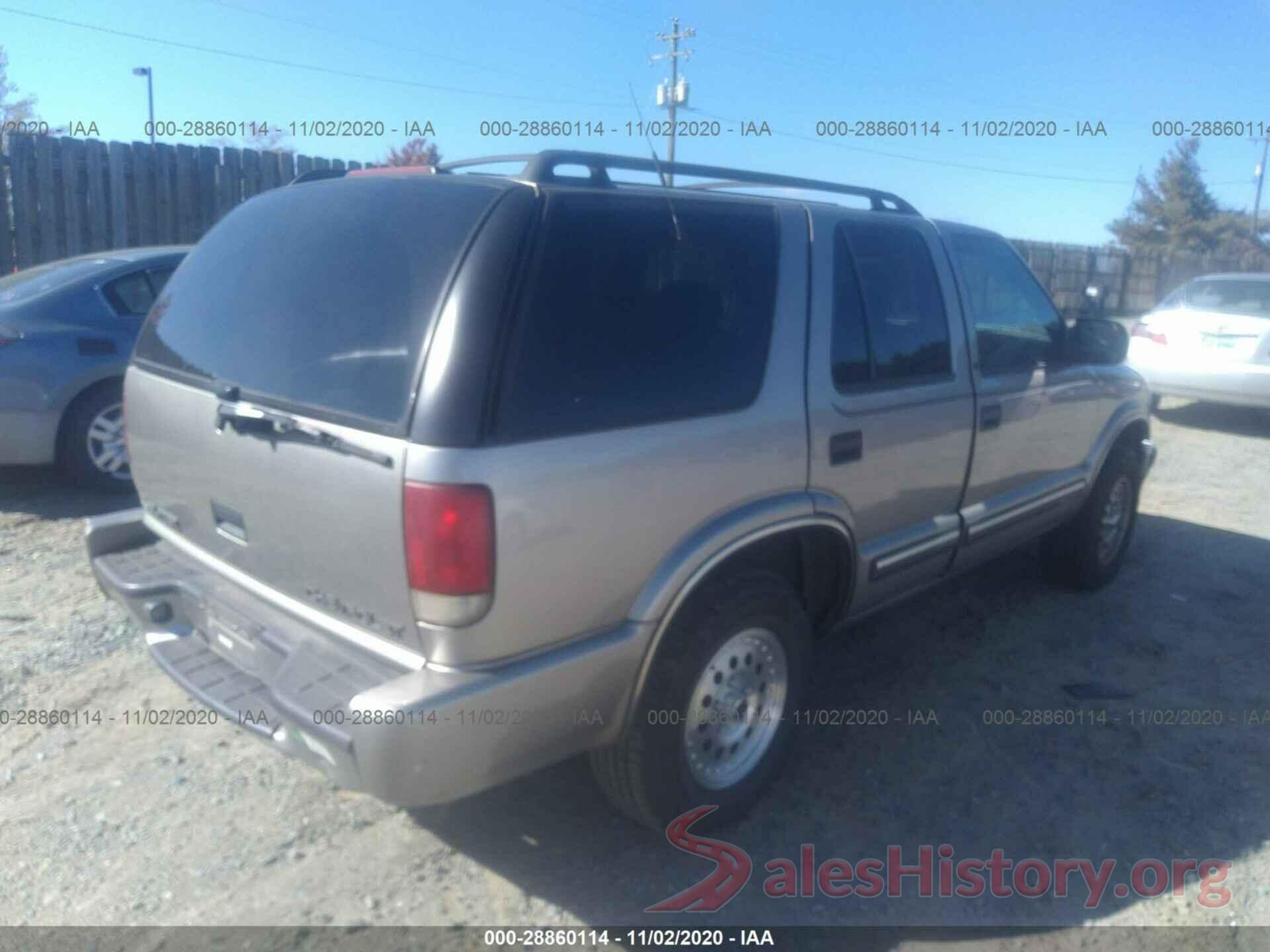 1GNDT13W712215421 2001 CHEVROLET BLAZER