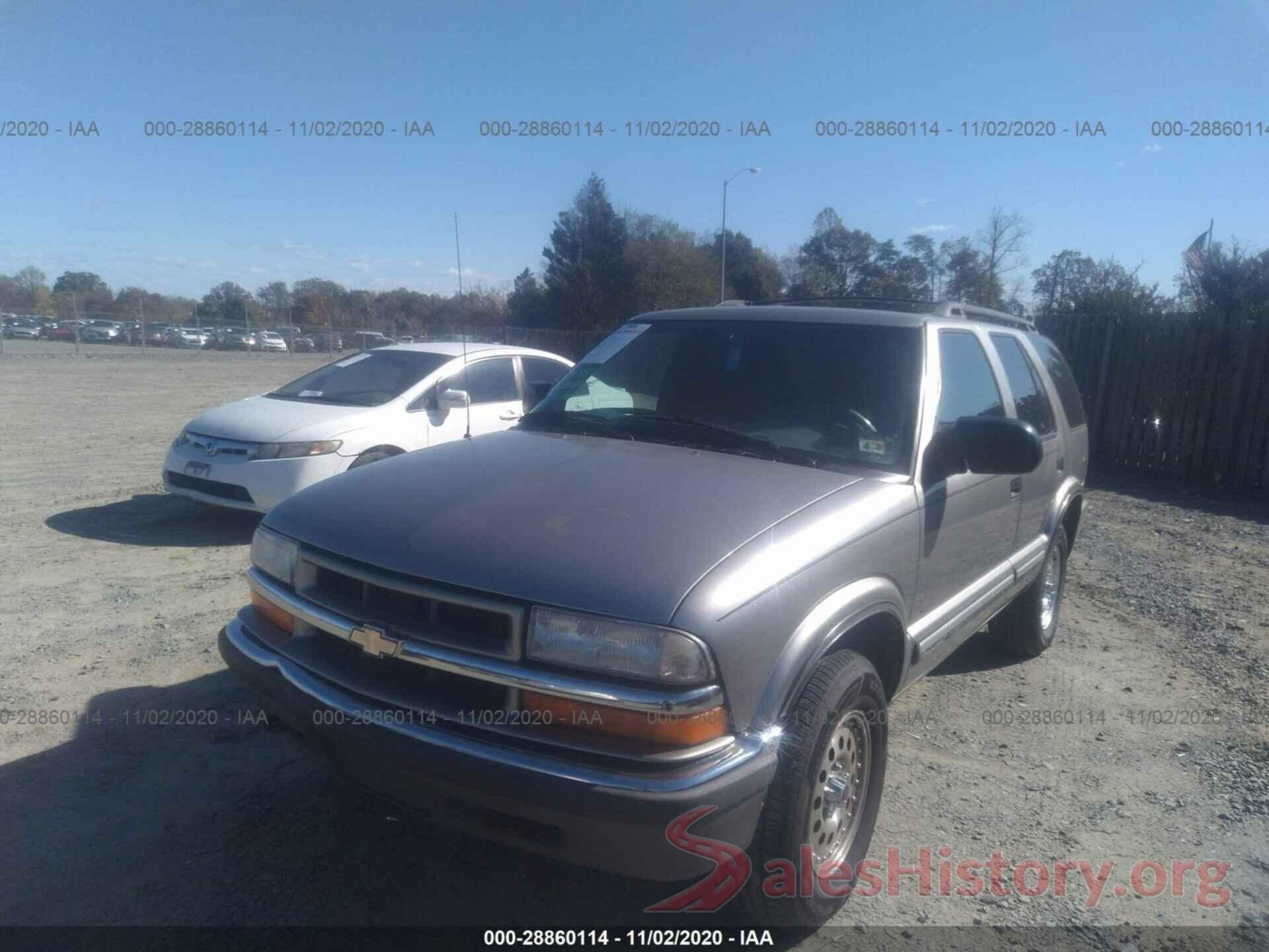 1GNDT13W712215421 2001 CHEVROLET BLAZER