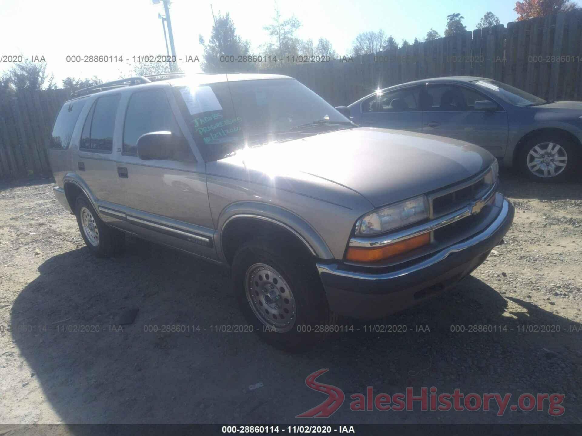 1GNDT13W712215421 2001 CHEVROLET BLAZER